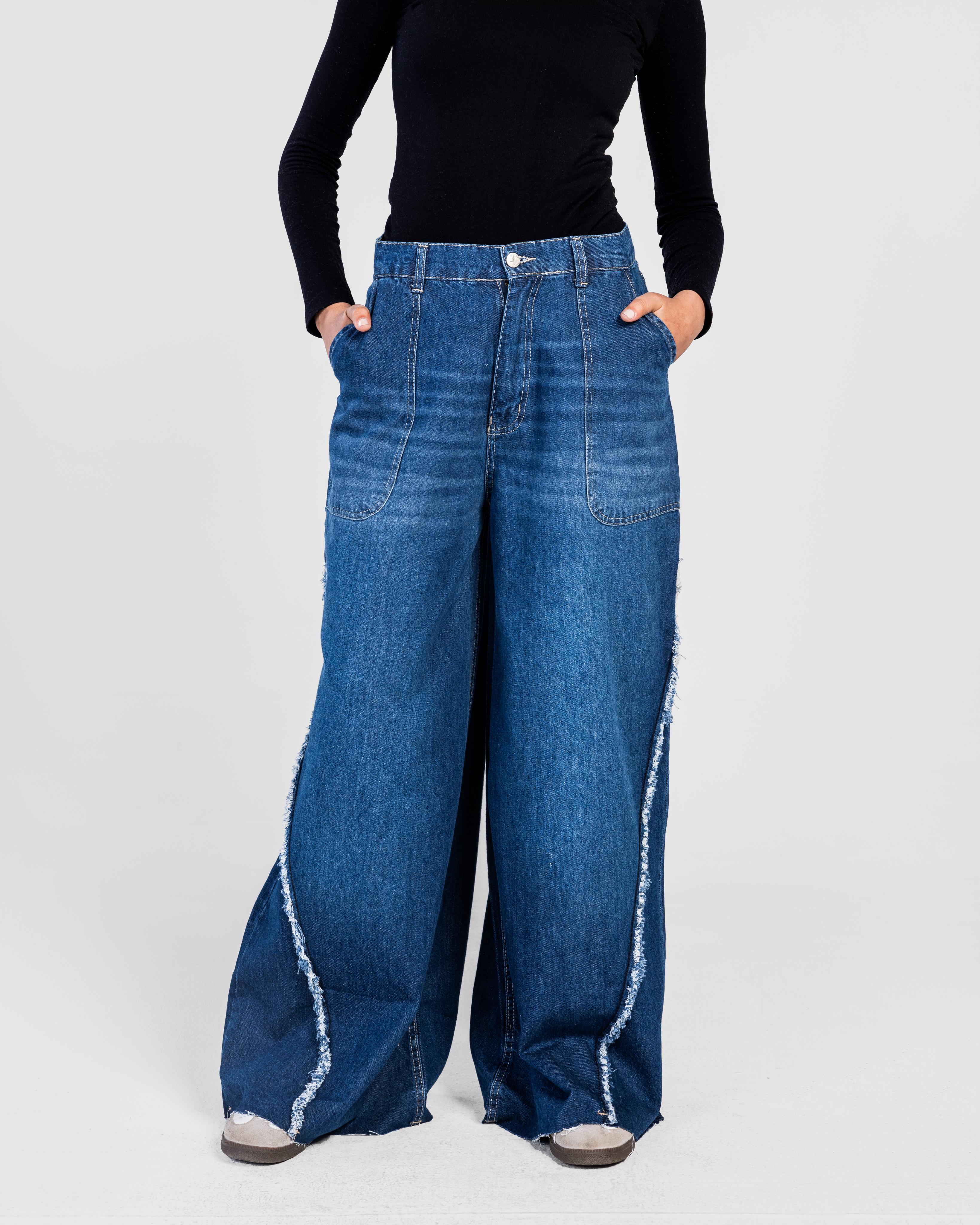 Elephant Leg Denim Pants