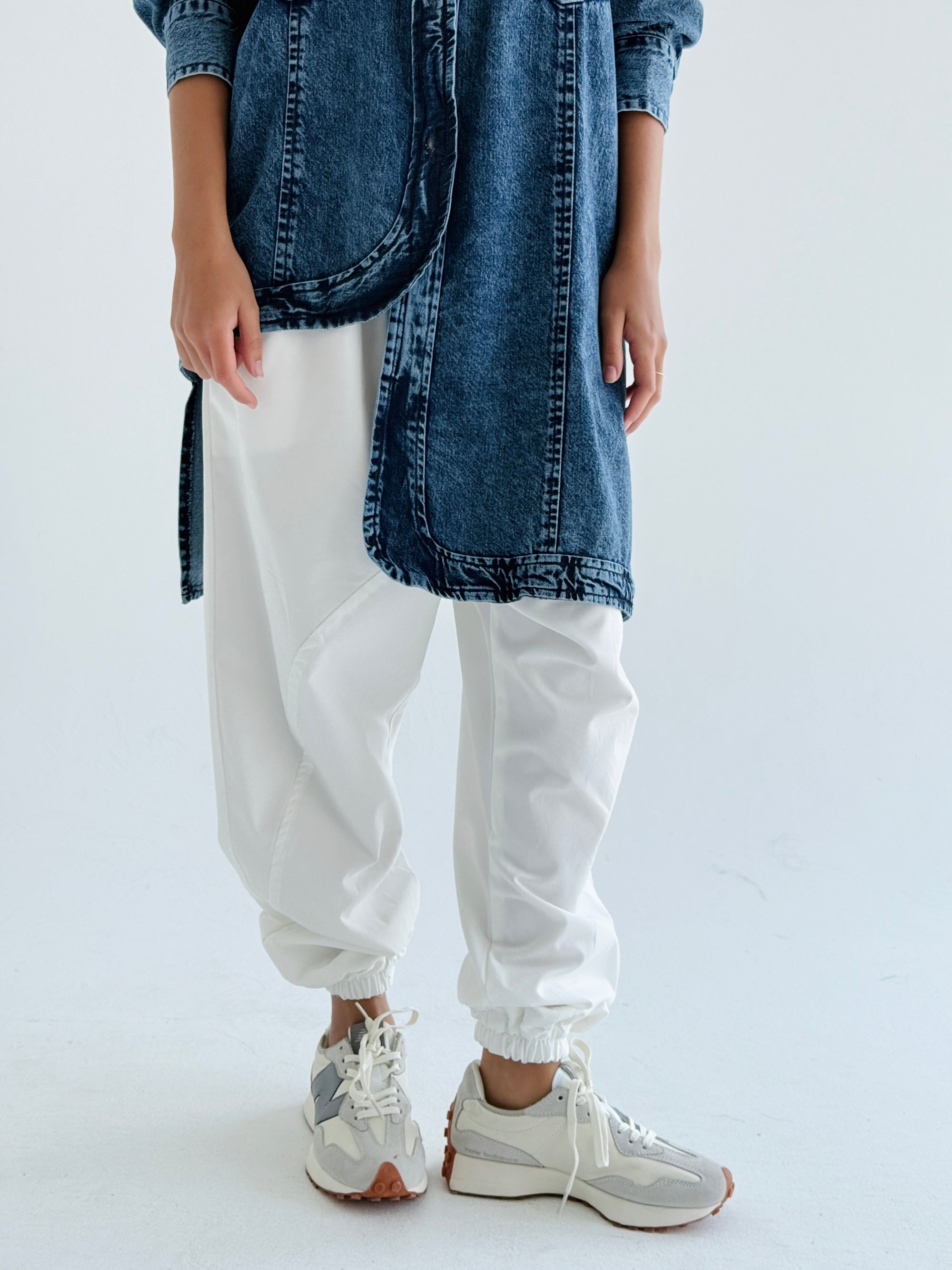 Asymmetrical Denim Shirt