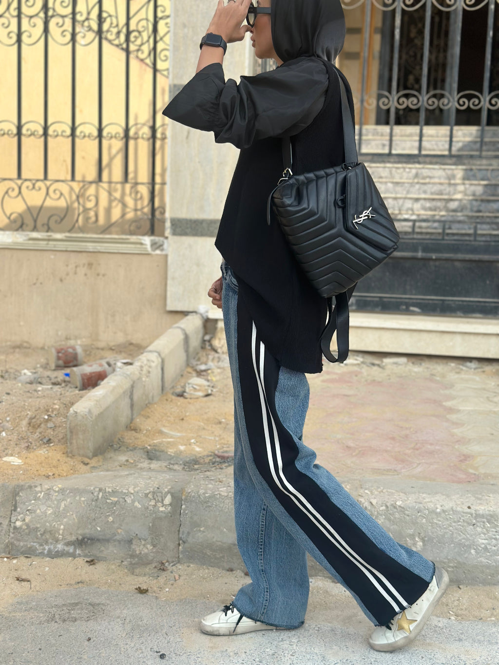 Denim x Melton Pants