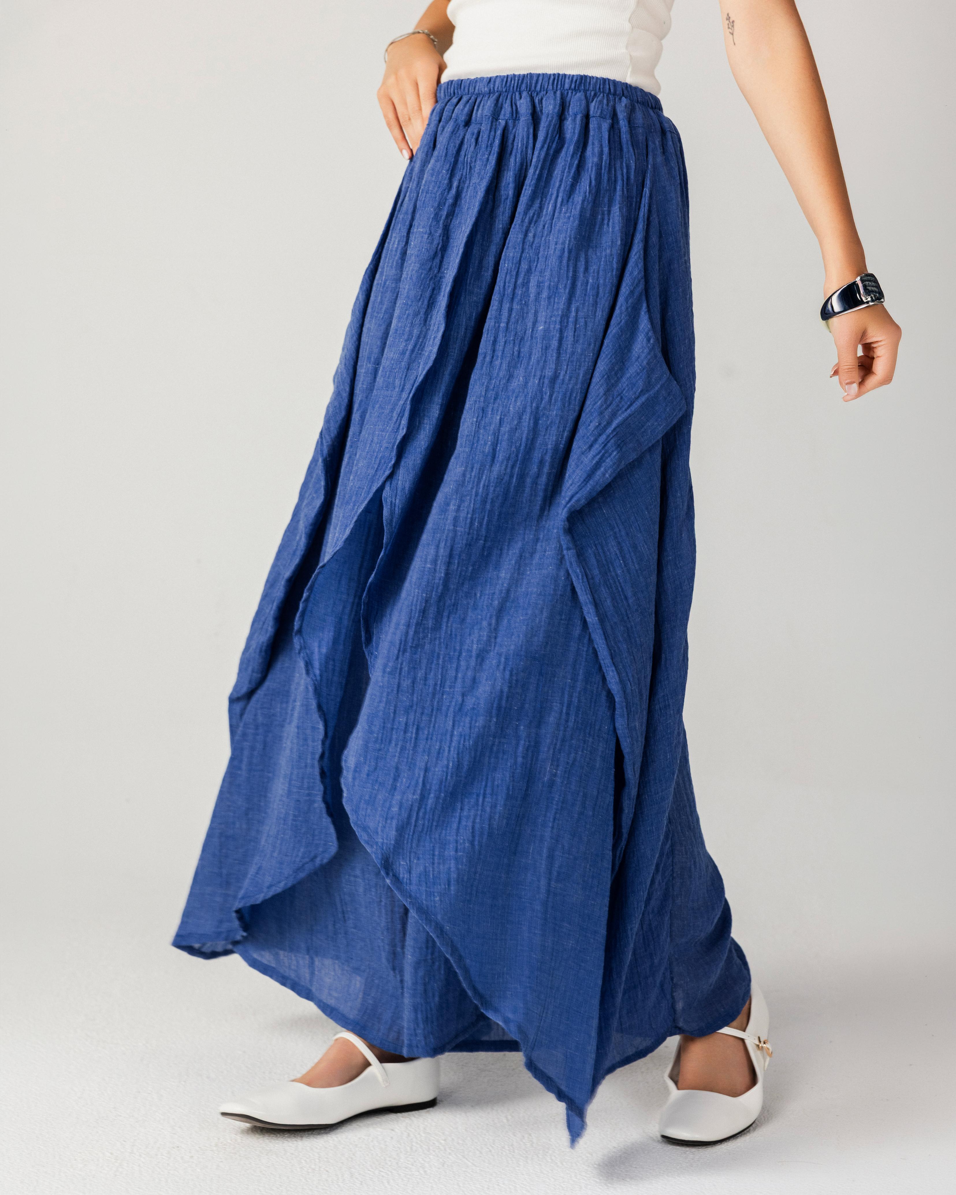 Blue Ayered Pants