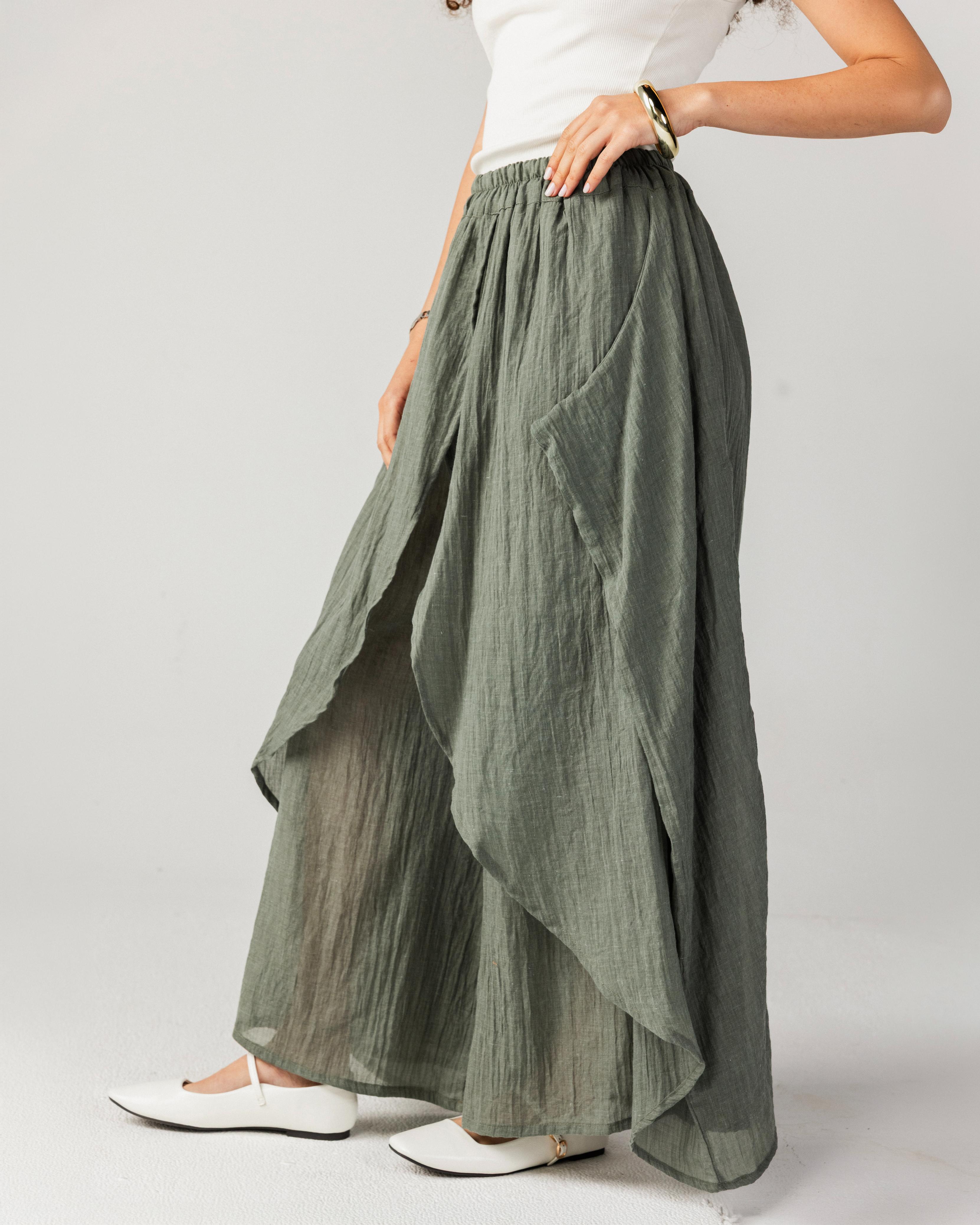 Olive Ayered Pants