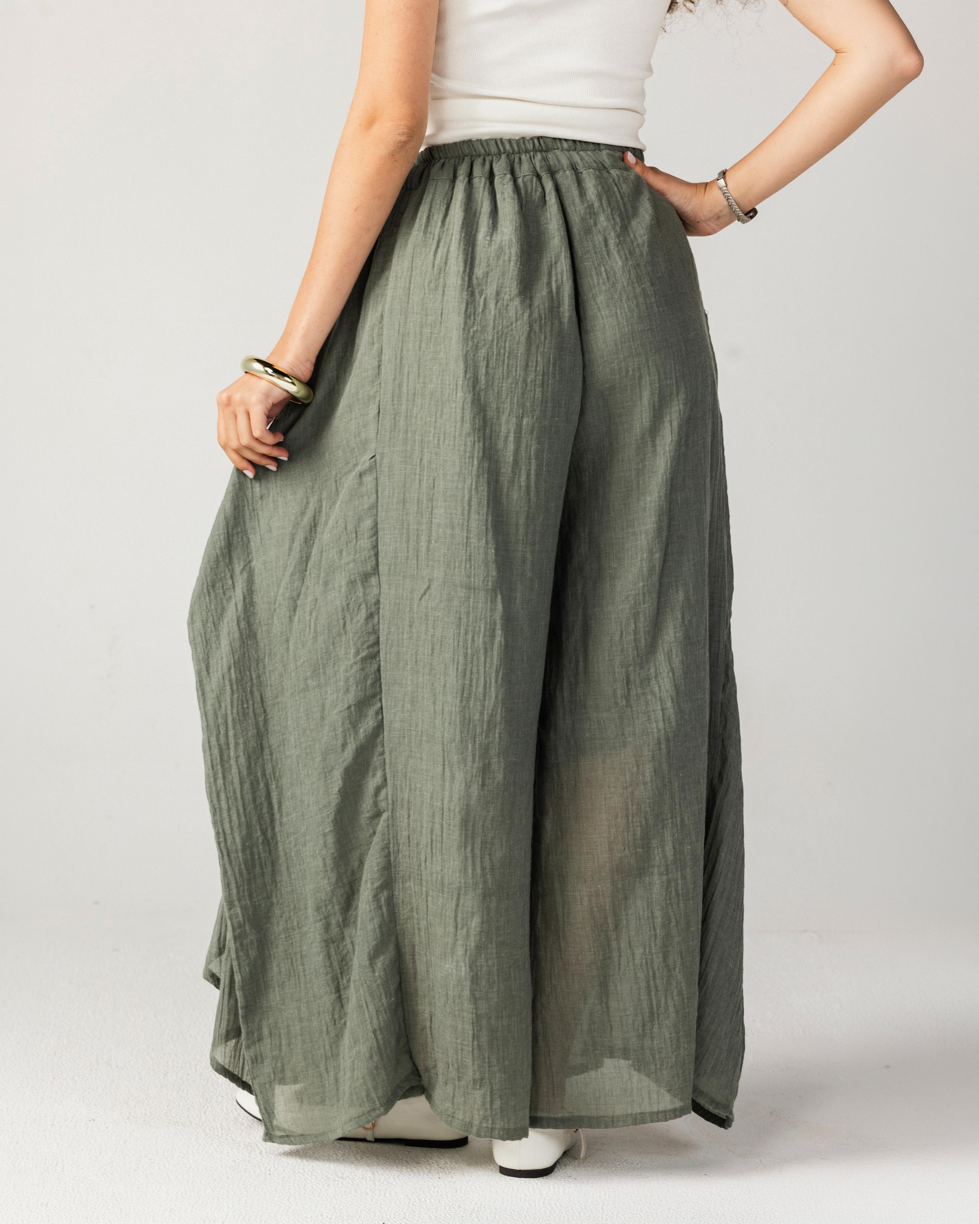 Olive Ayered Pants
