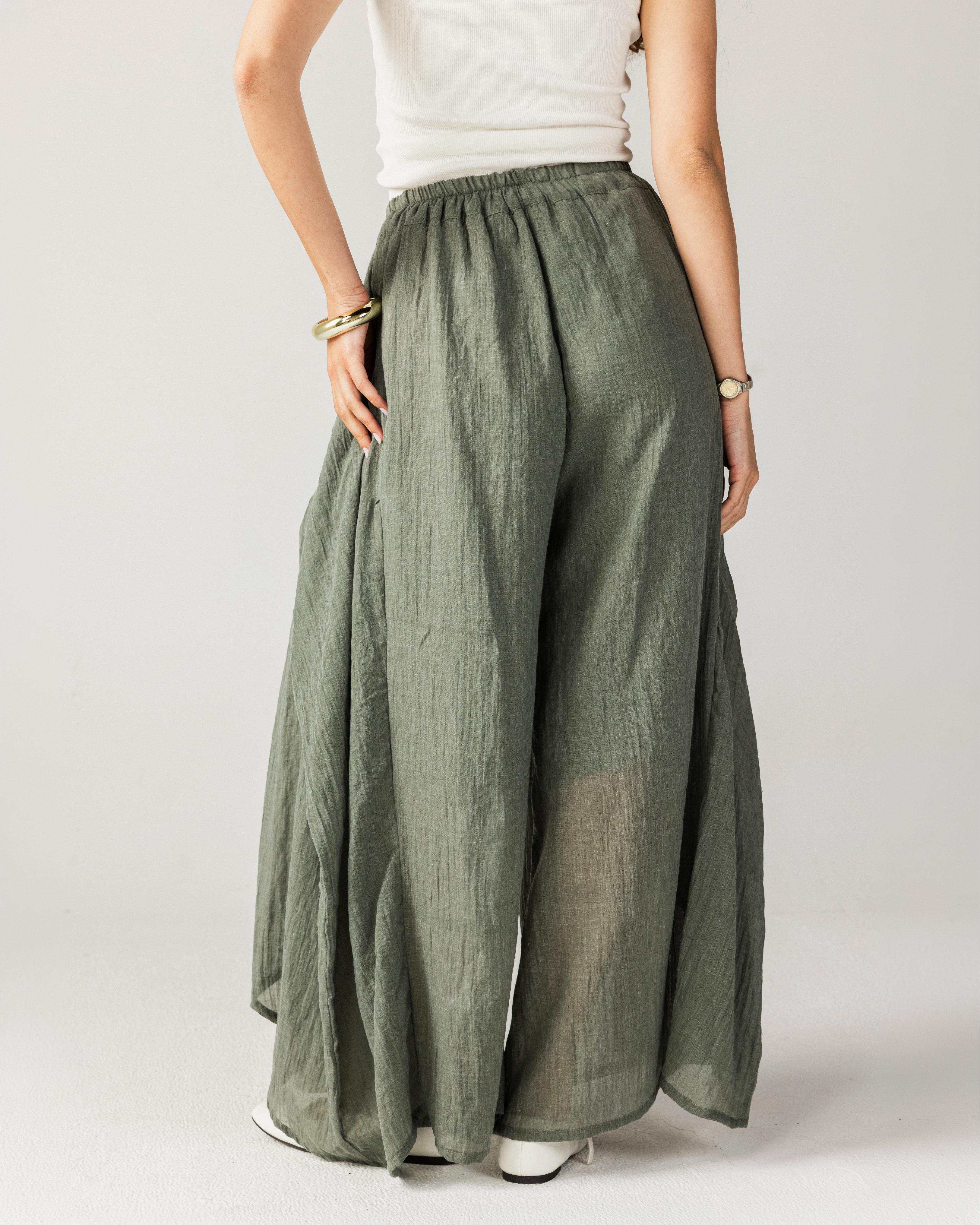 Olive Ayered Pants