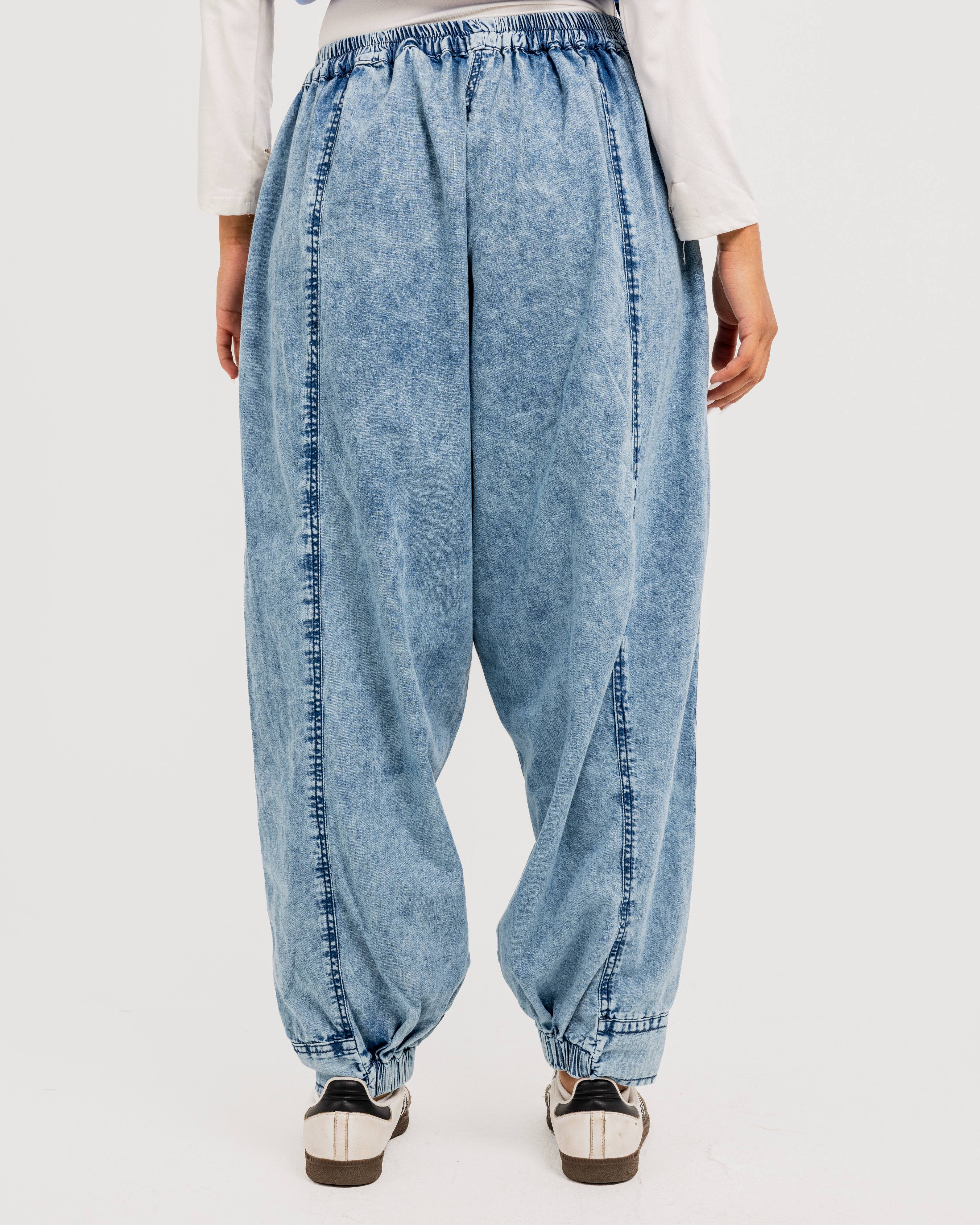 blue  Balloon Pants