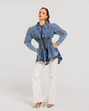 Peplum Denim Jacket