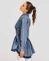 Peplum Denim Jacket