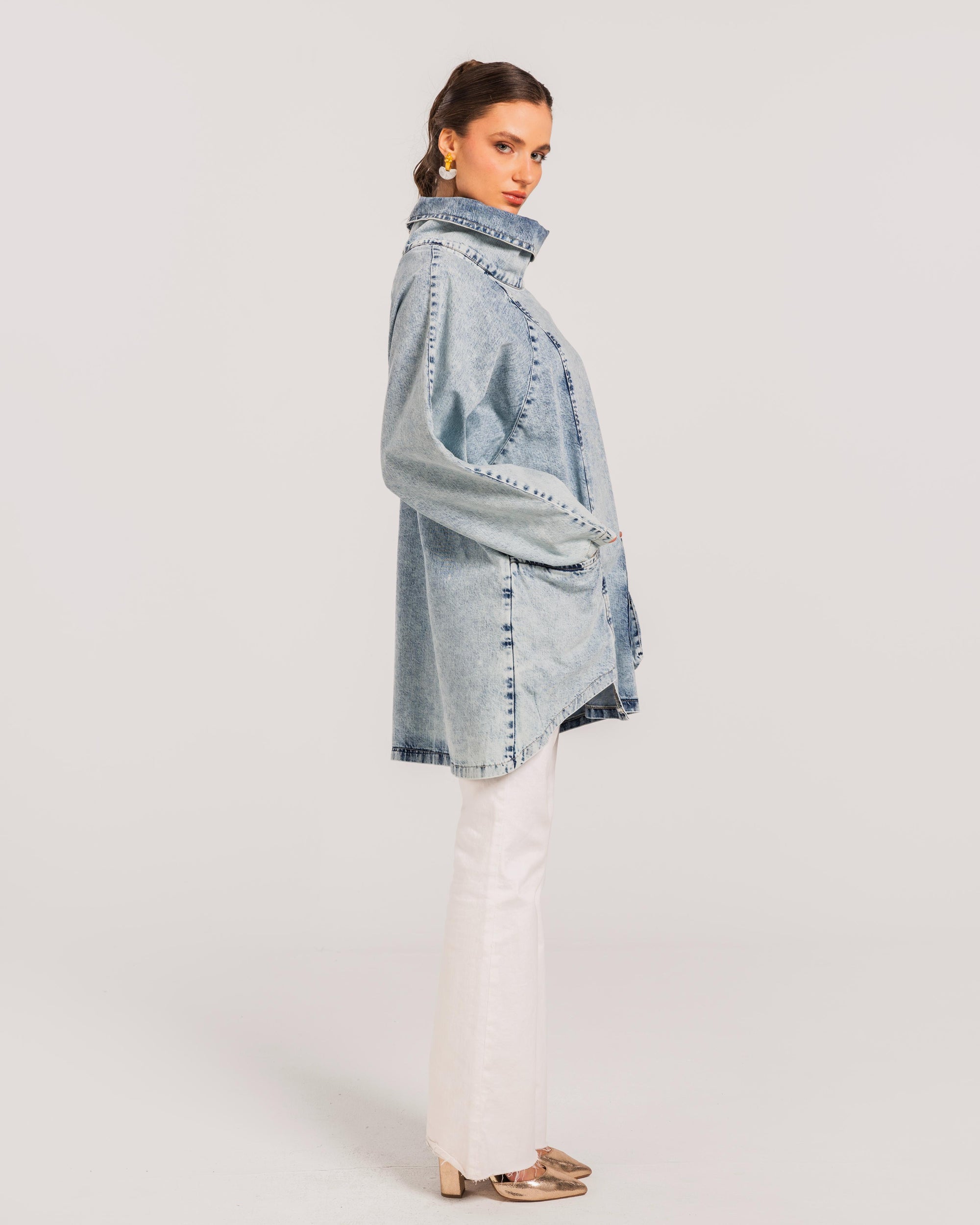 Blue Denim sweatshirt