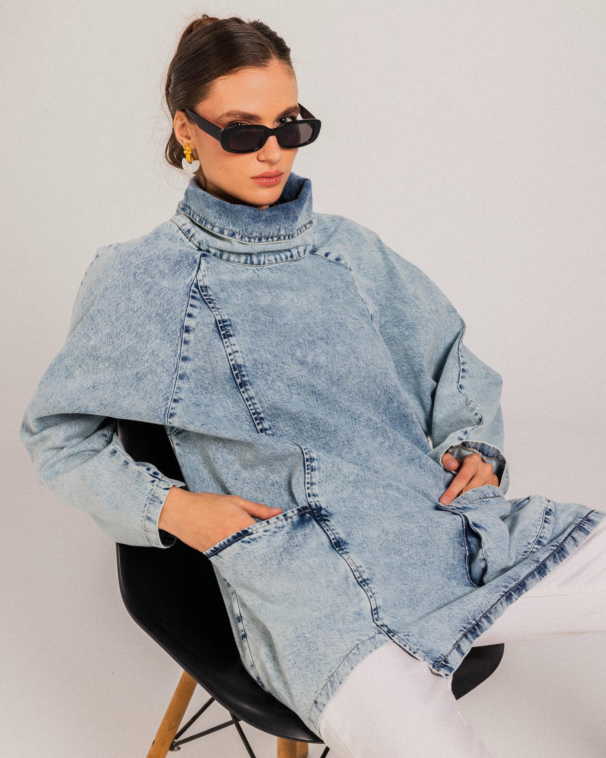Blue Denim sweatshirt