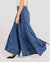 Blue Denim Palazzo Pants