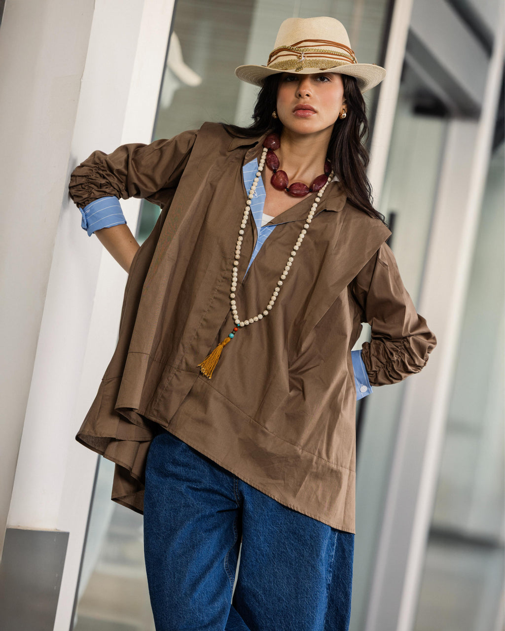 Olive x Blue Fabric Redefined Shirt