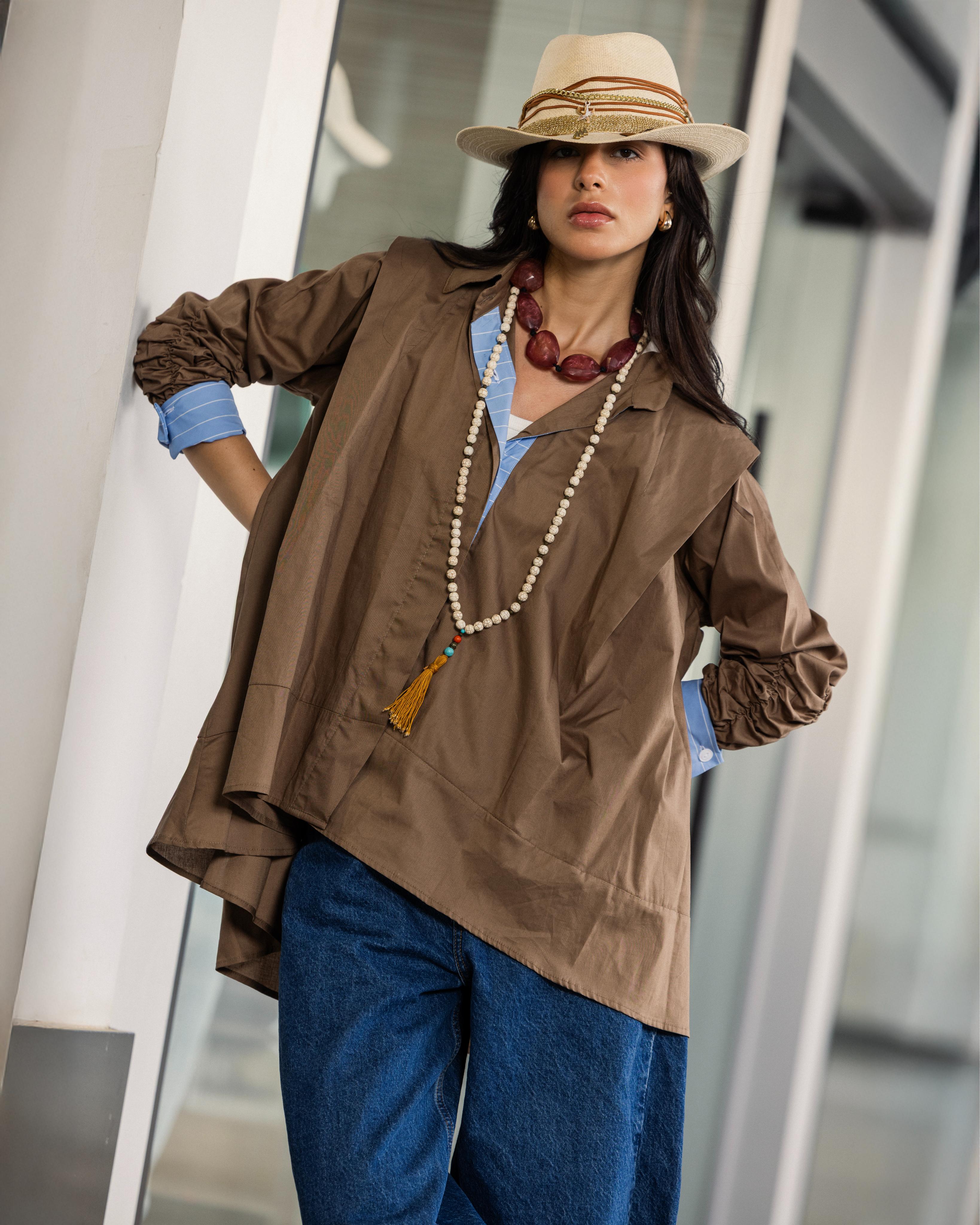 Olive x Blue Fabric Redefined Shirt