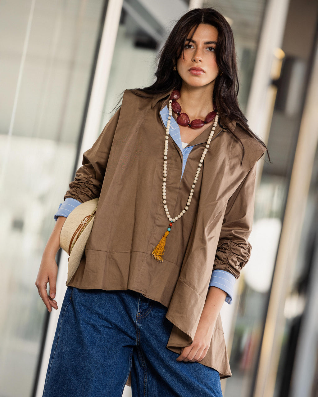 Olive x Blue Fabric Redefined Shirt