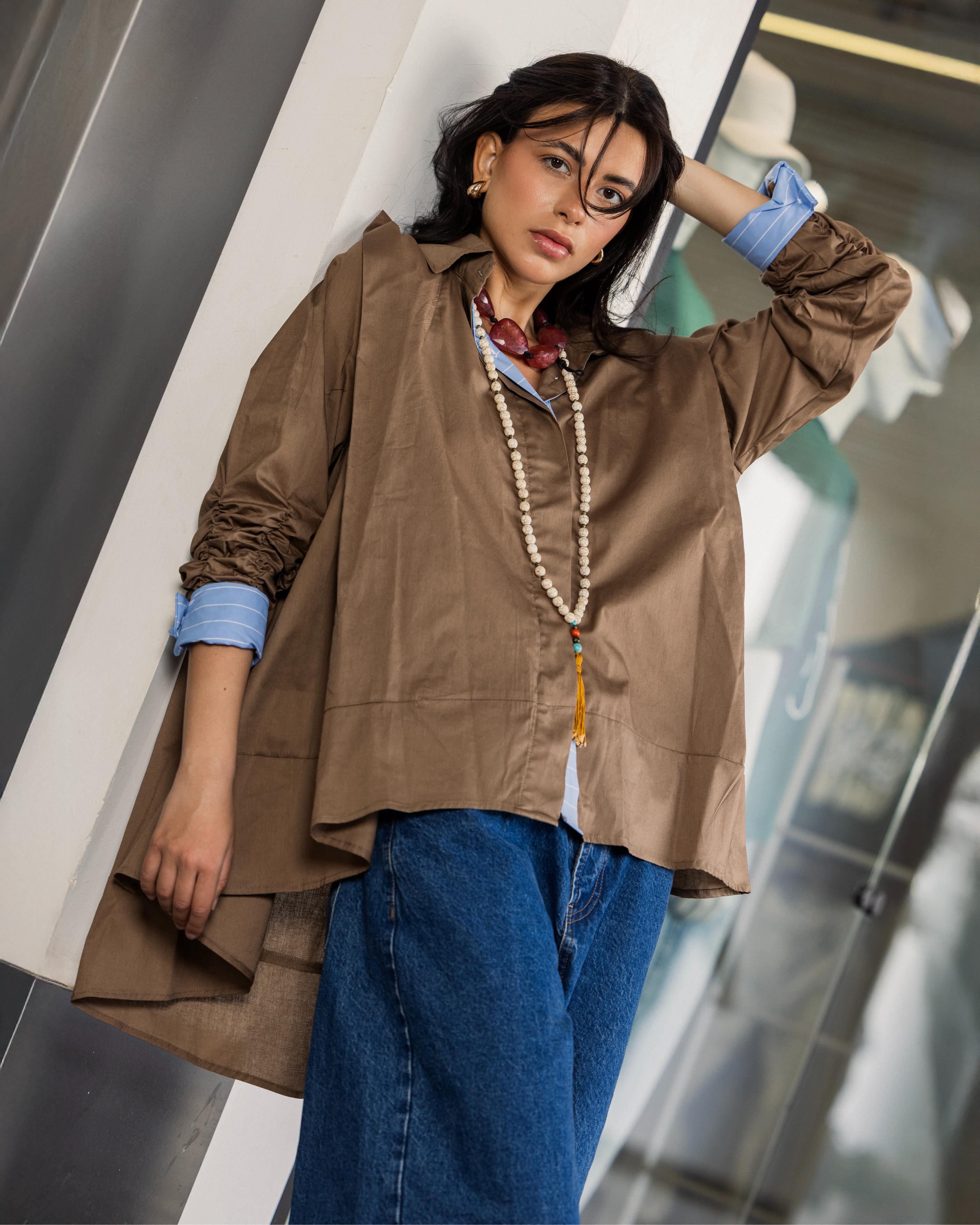Olive x Blue Fabric Redefined Shirt