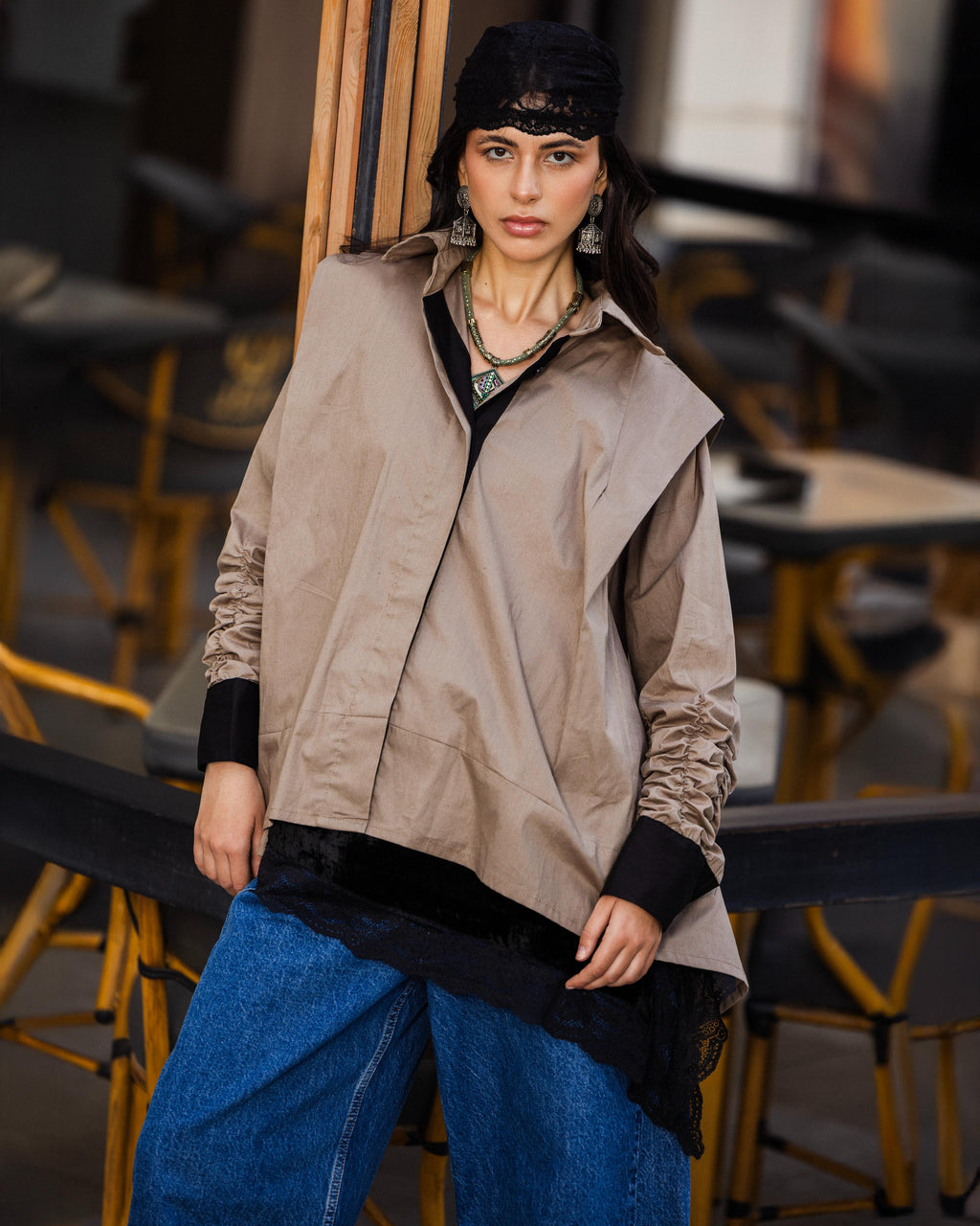 Cafe x Black  Extra Fabric Redefined Shirt
