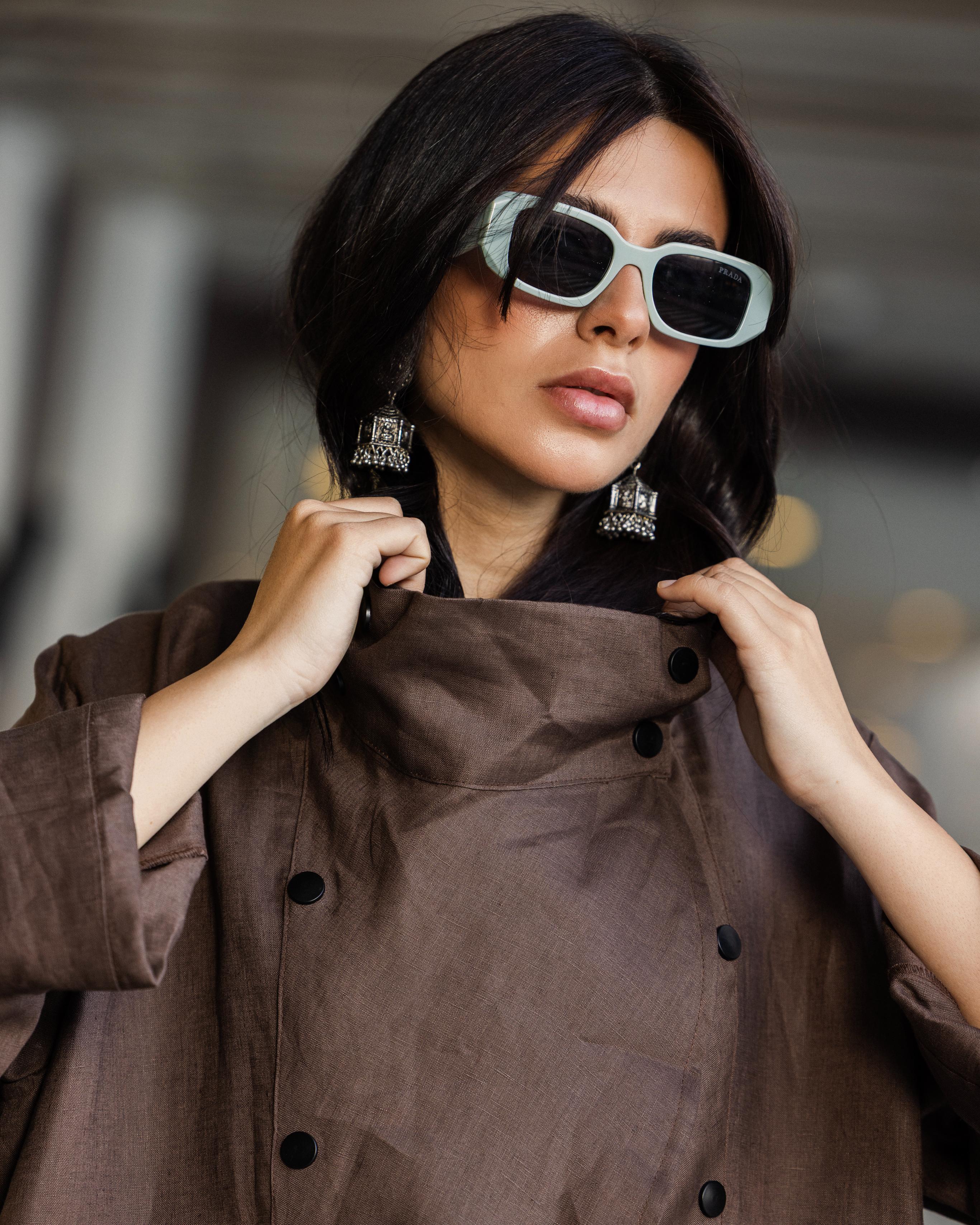 Brown Buttoned Up Cardigan