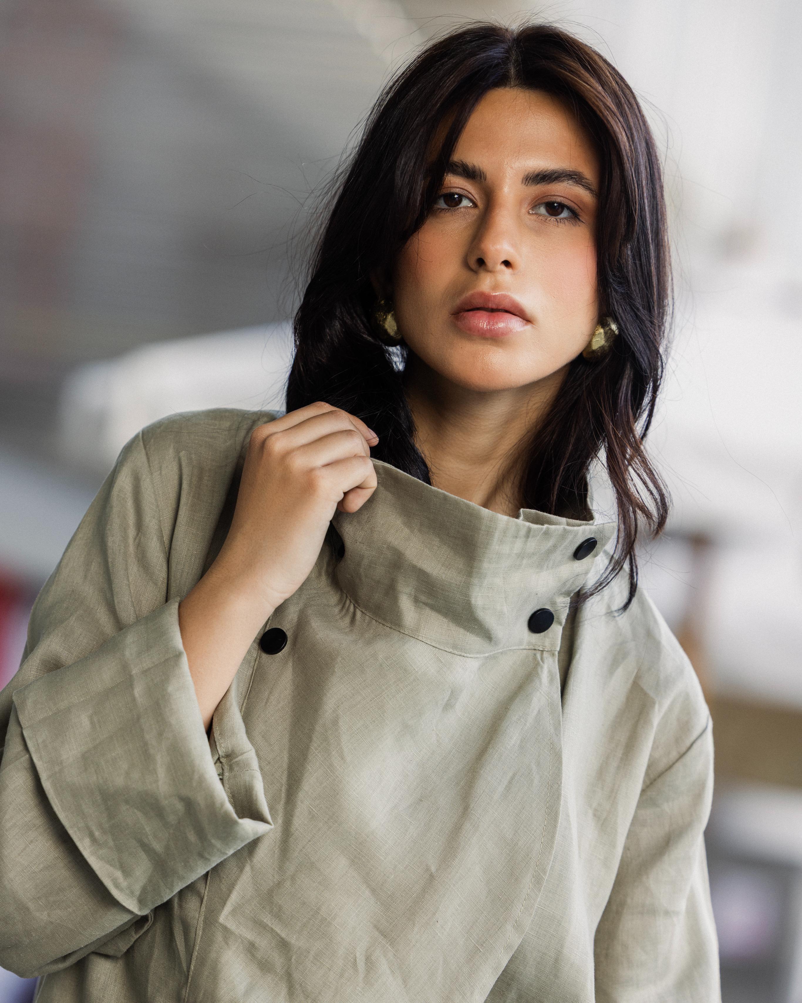 Olive Buttoned Up Cardigan