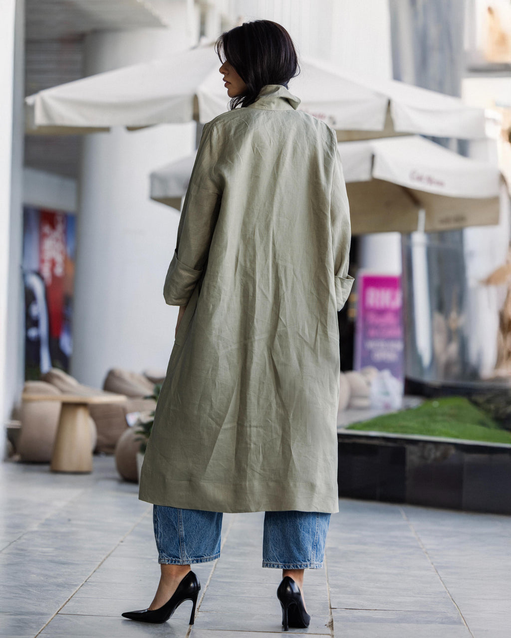 Olive Buttoned Up Cardigan