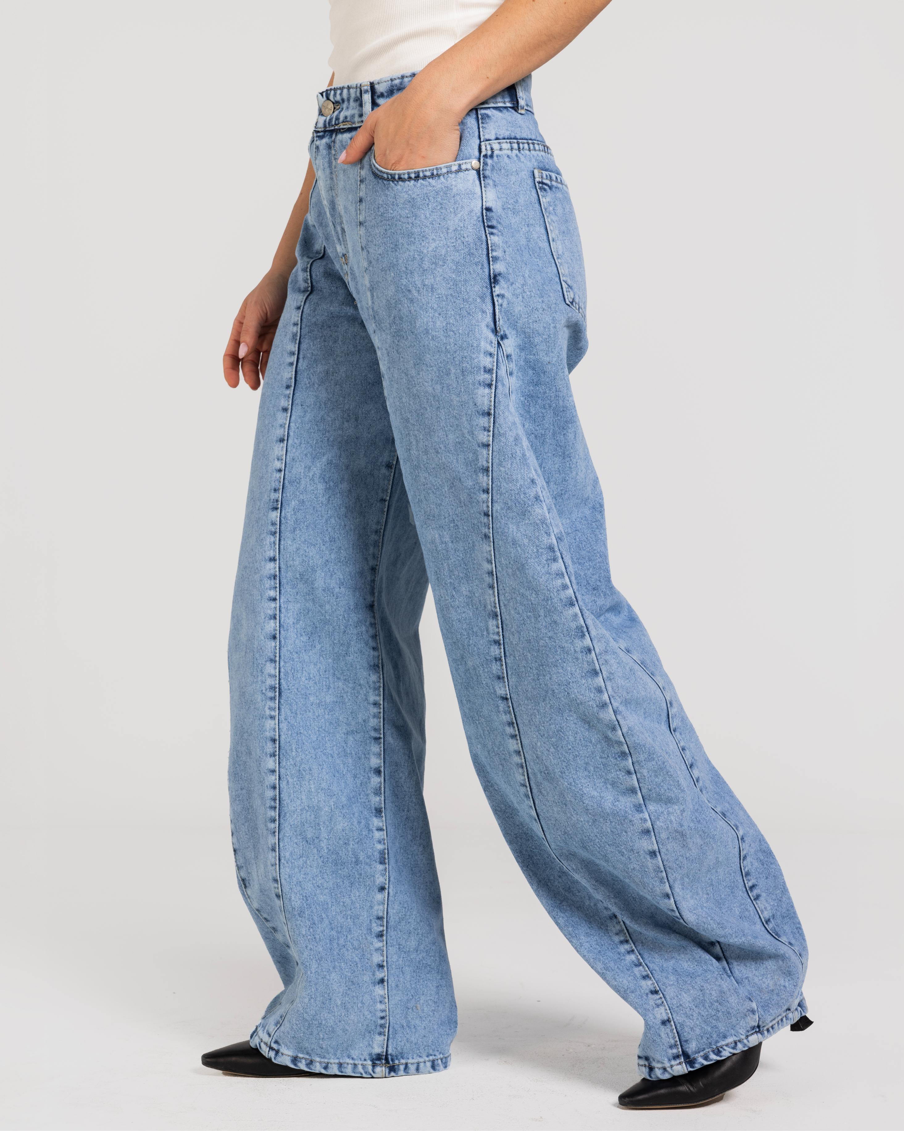 Long Barrel  Denim Pants