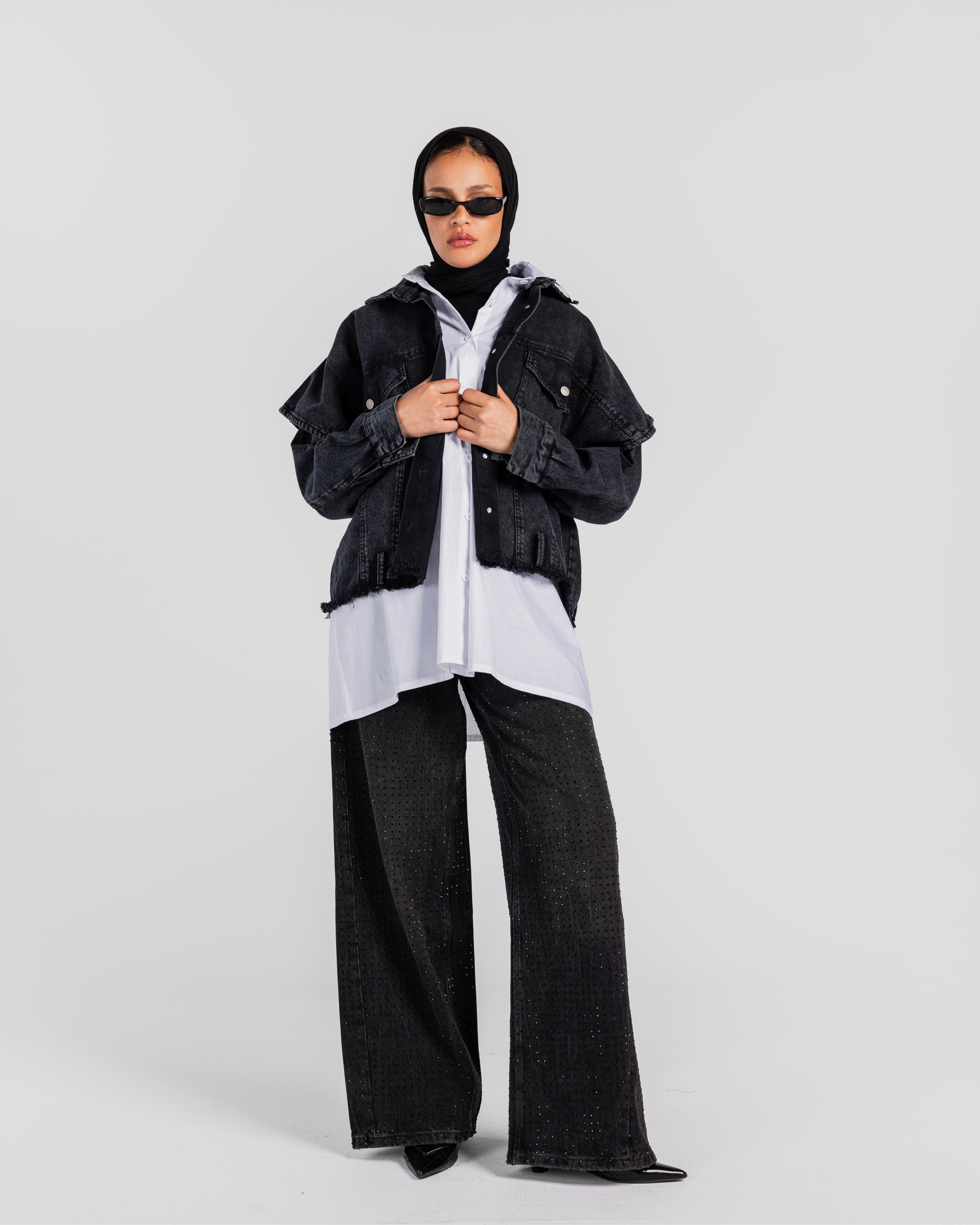 The Double Trouble Black Denim Combo