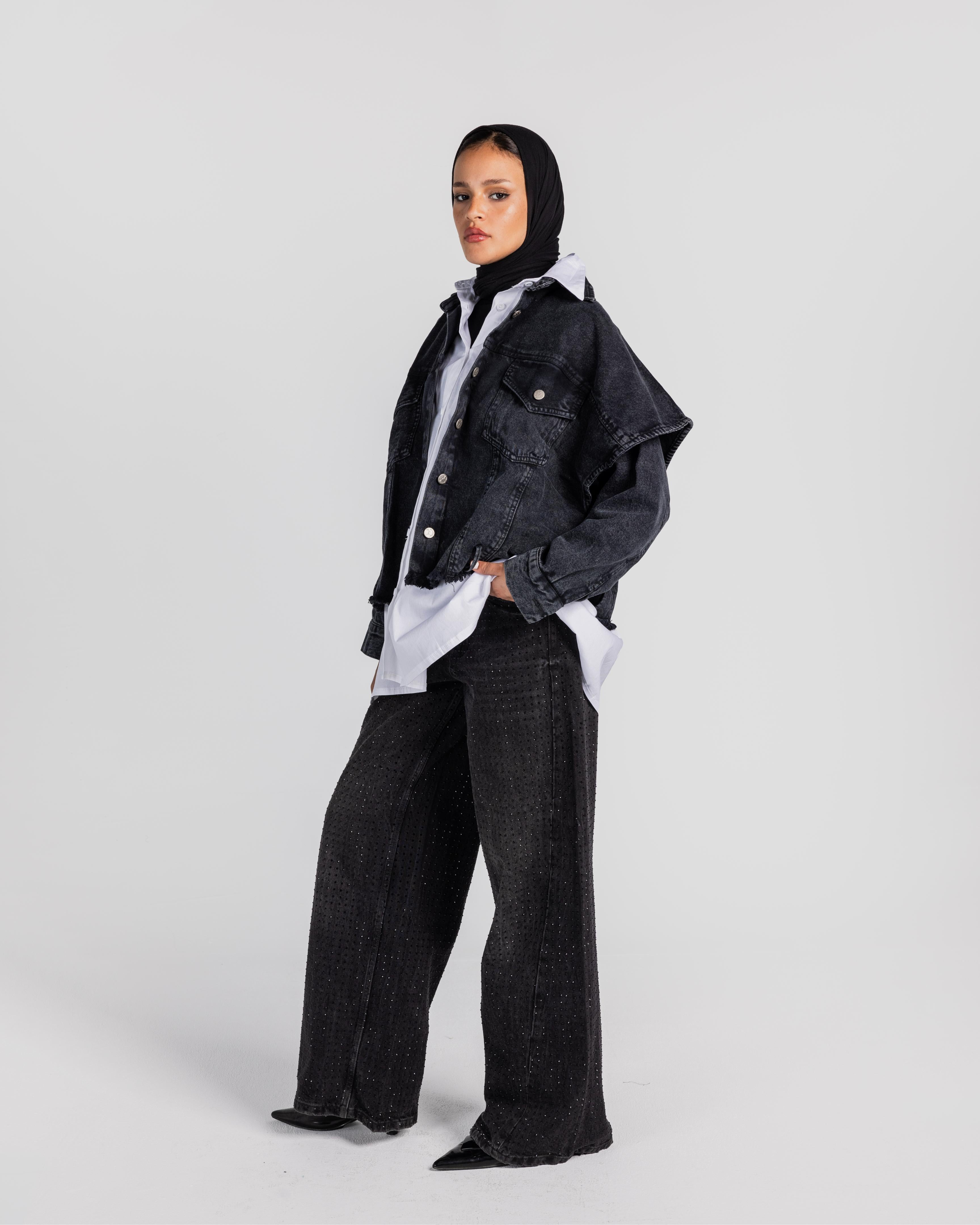 The Double Trouble Black Denim Combo