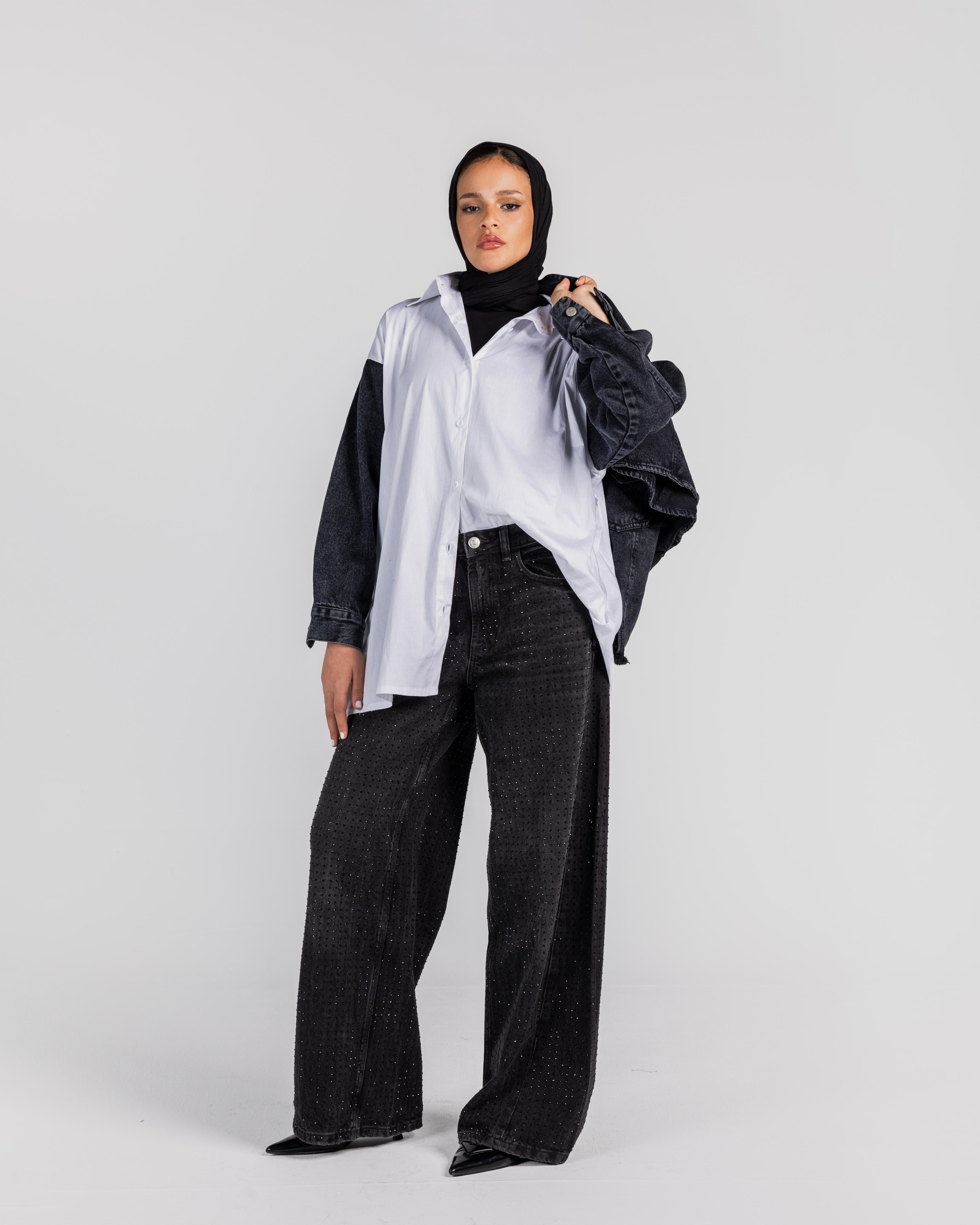 The Double Trouble Black Denim Combo