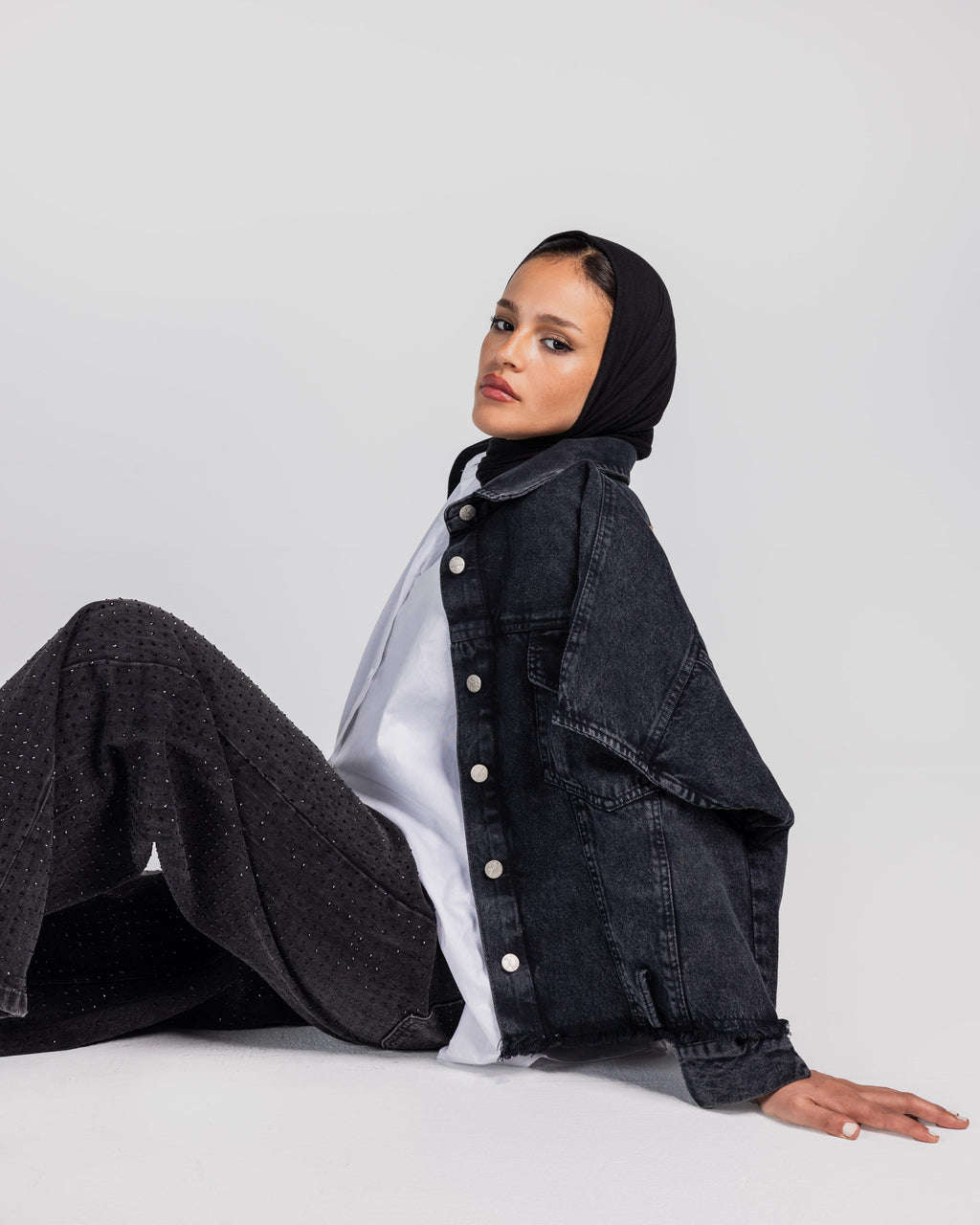 The Double Trouble Black Denim Combo
