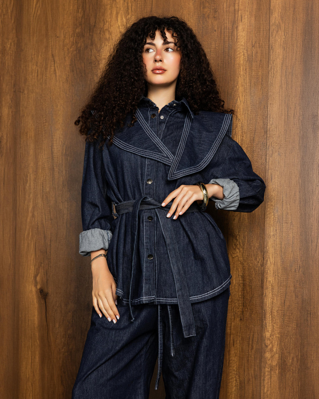 Raw Blue Collar Denim Set