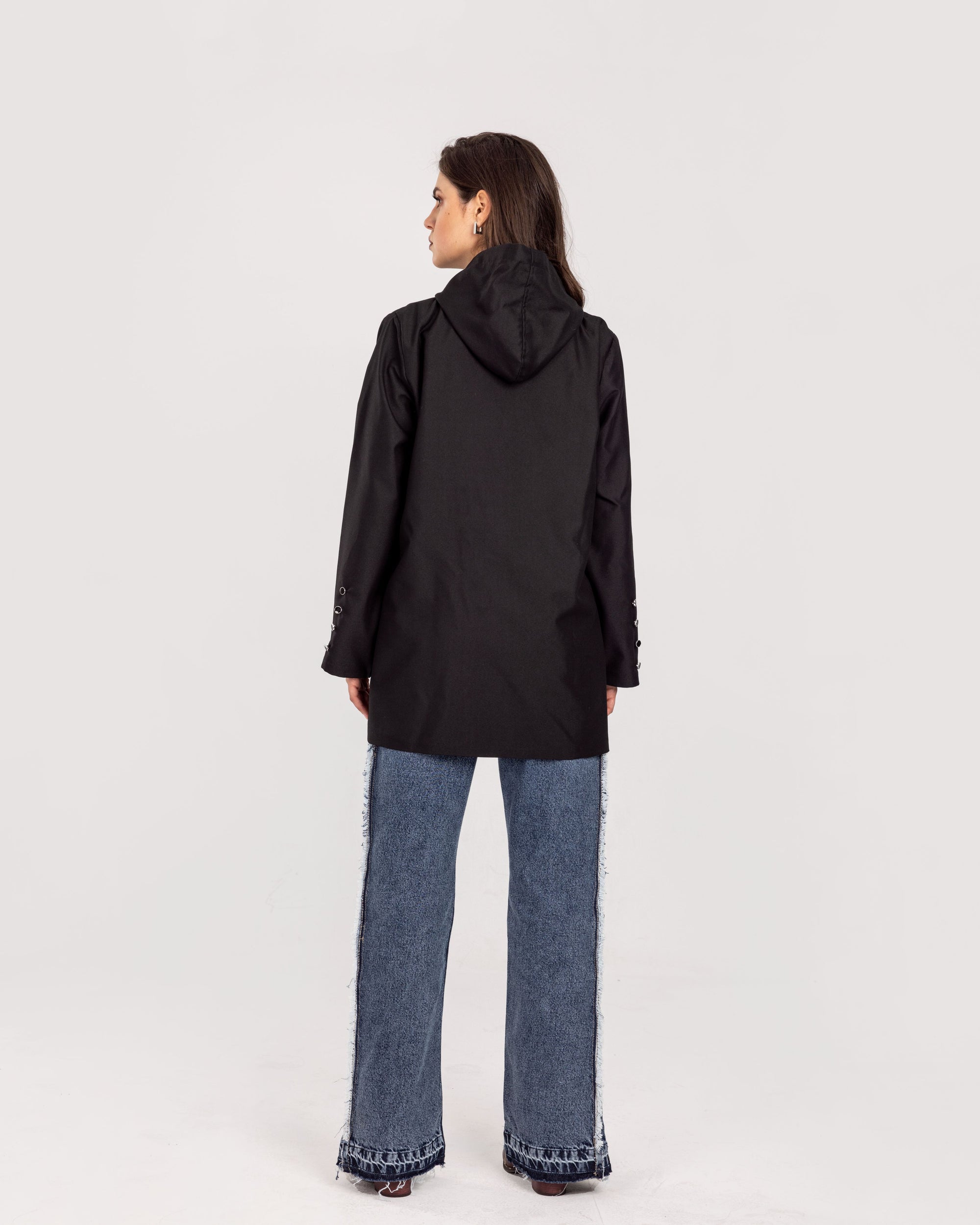 Black Hooded Blazer