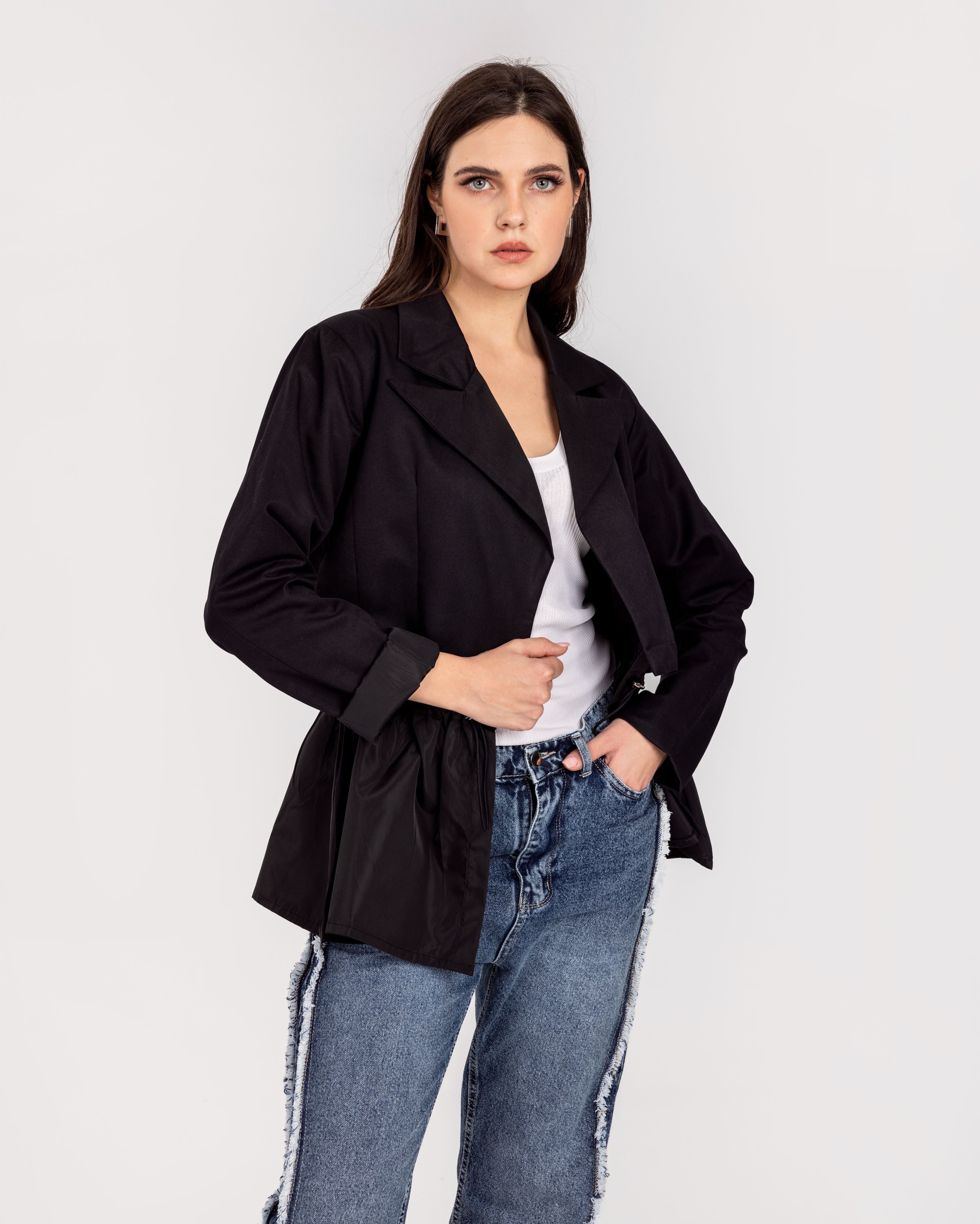 Black Not So Cropped Jacket