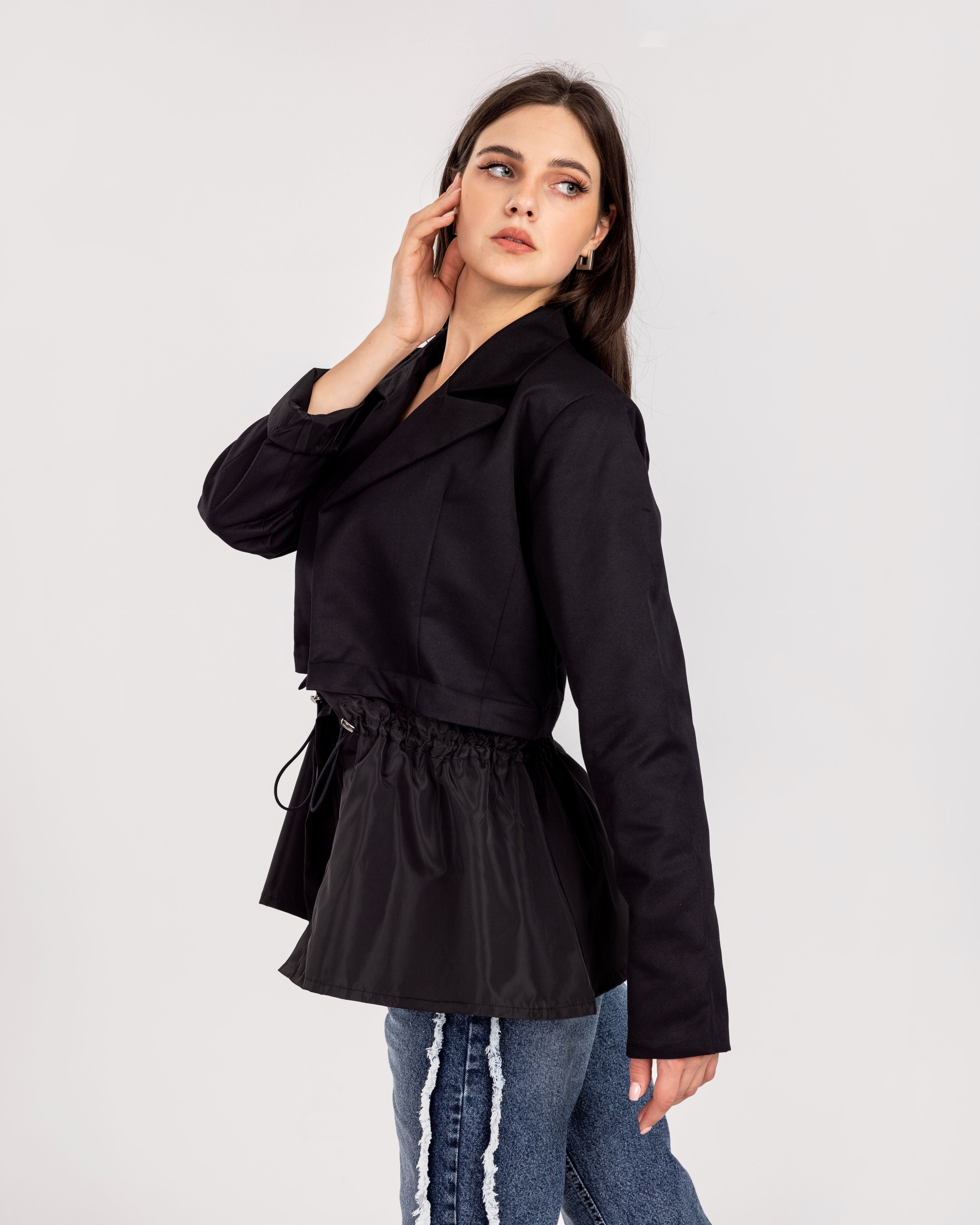 Black Not So Cropped Jacket