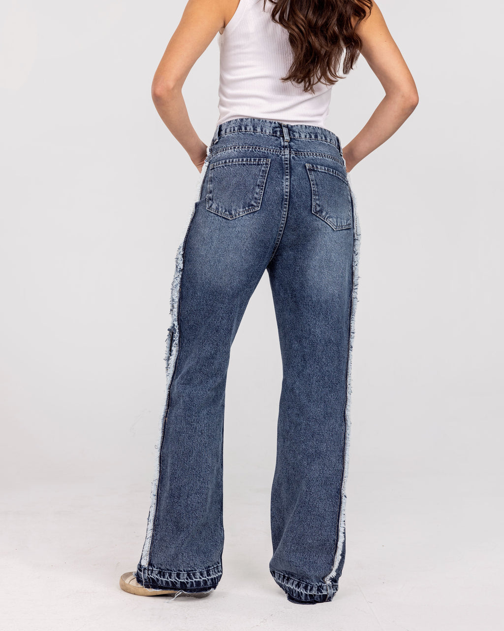 Fringed Flare Pants