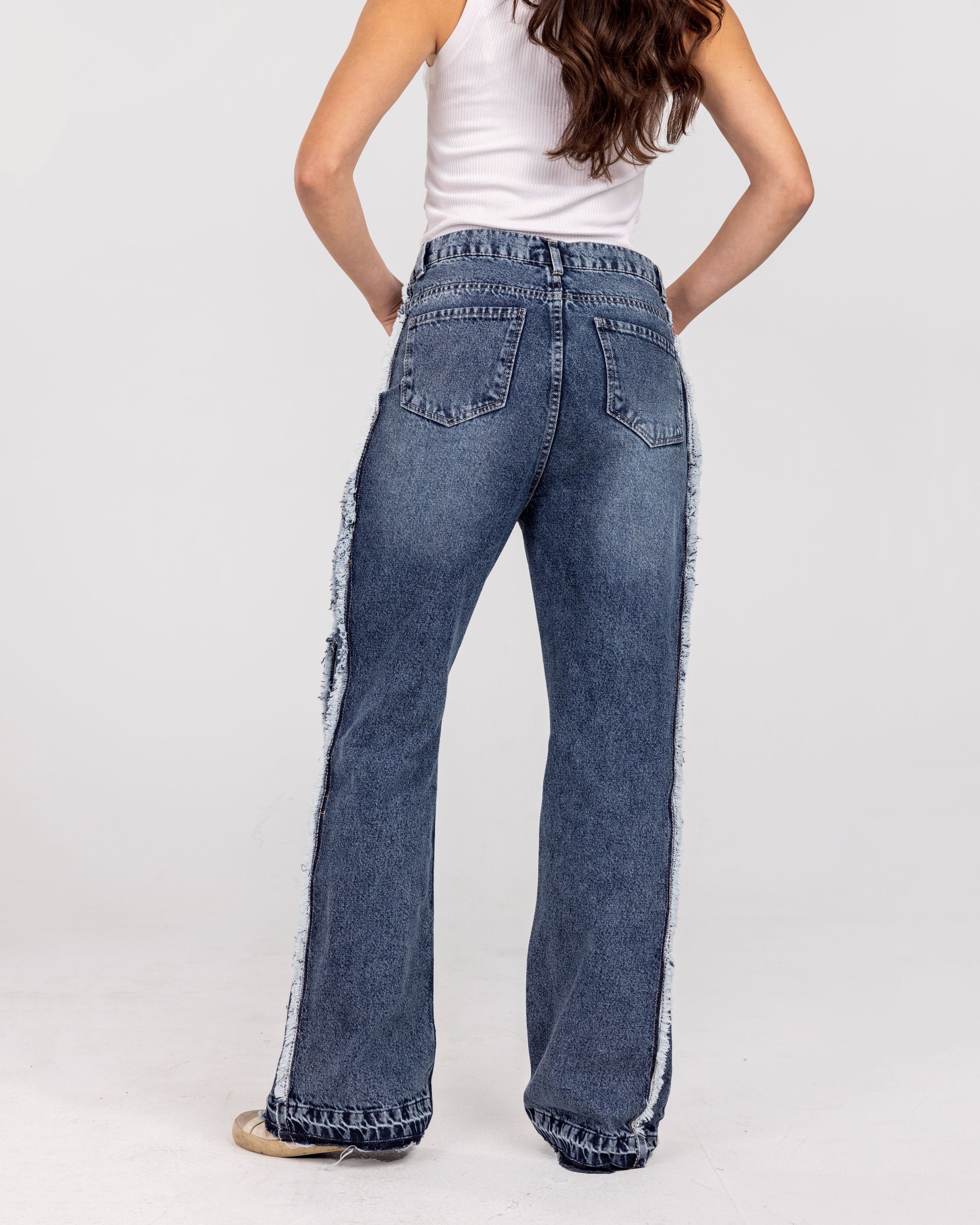 Fringed Flare Pants