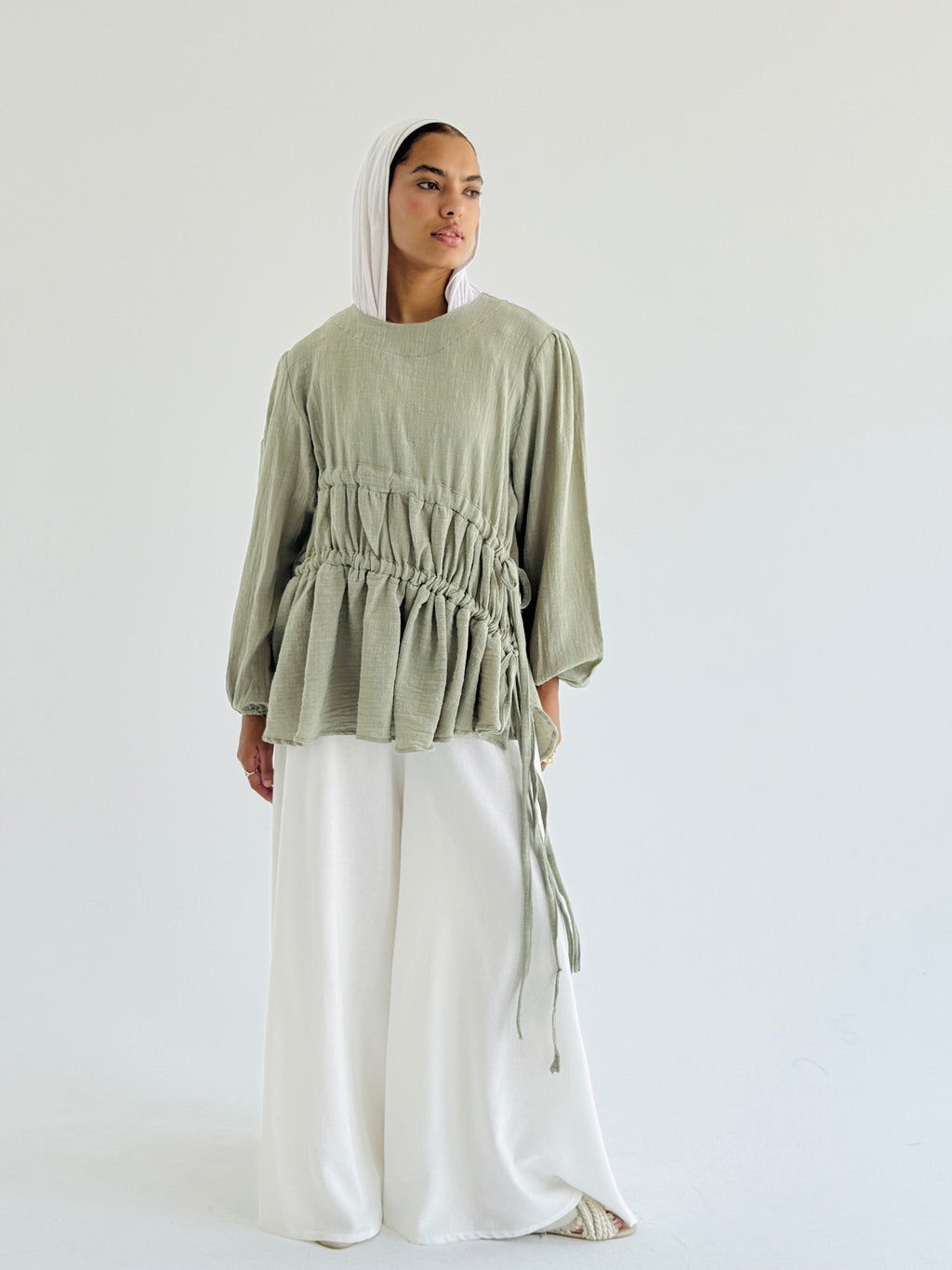 Olive Side DrawString top