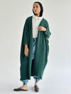 Green Pleated Cardigan