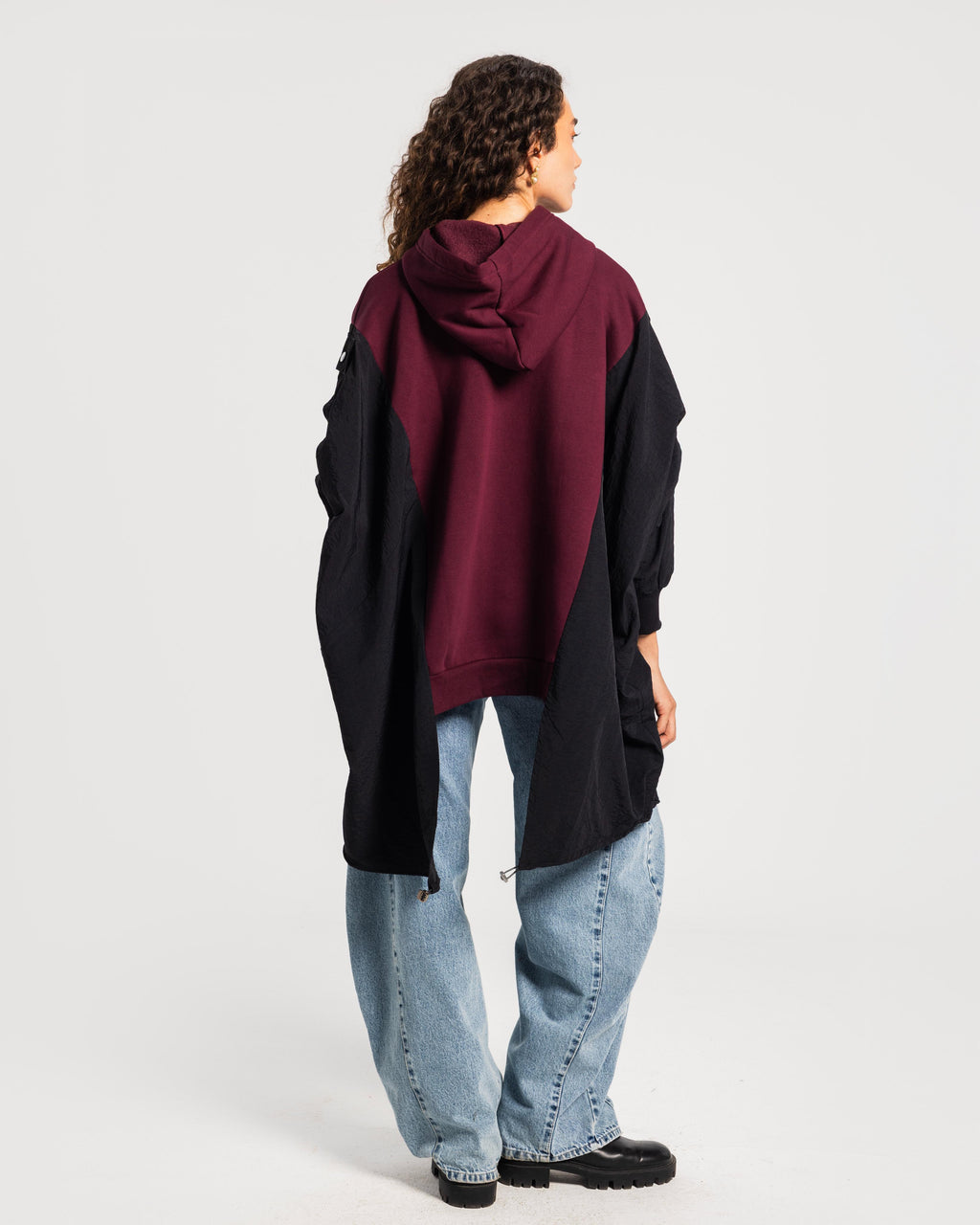 Burgundy x Black Winged Shirt