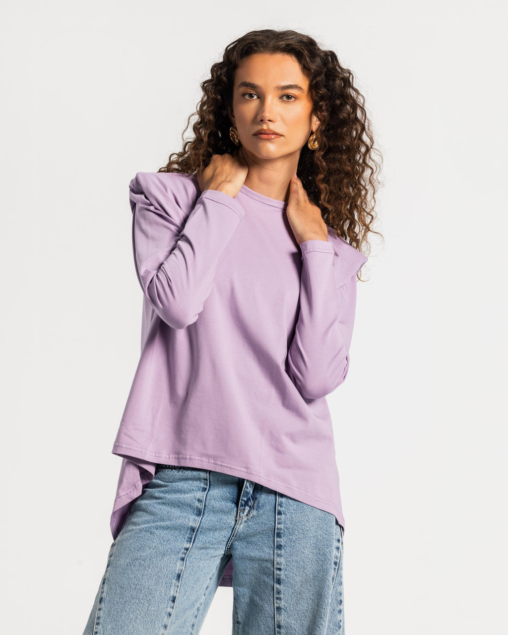 Purple Bold shoulders top