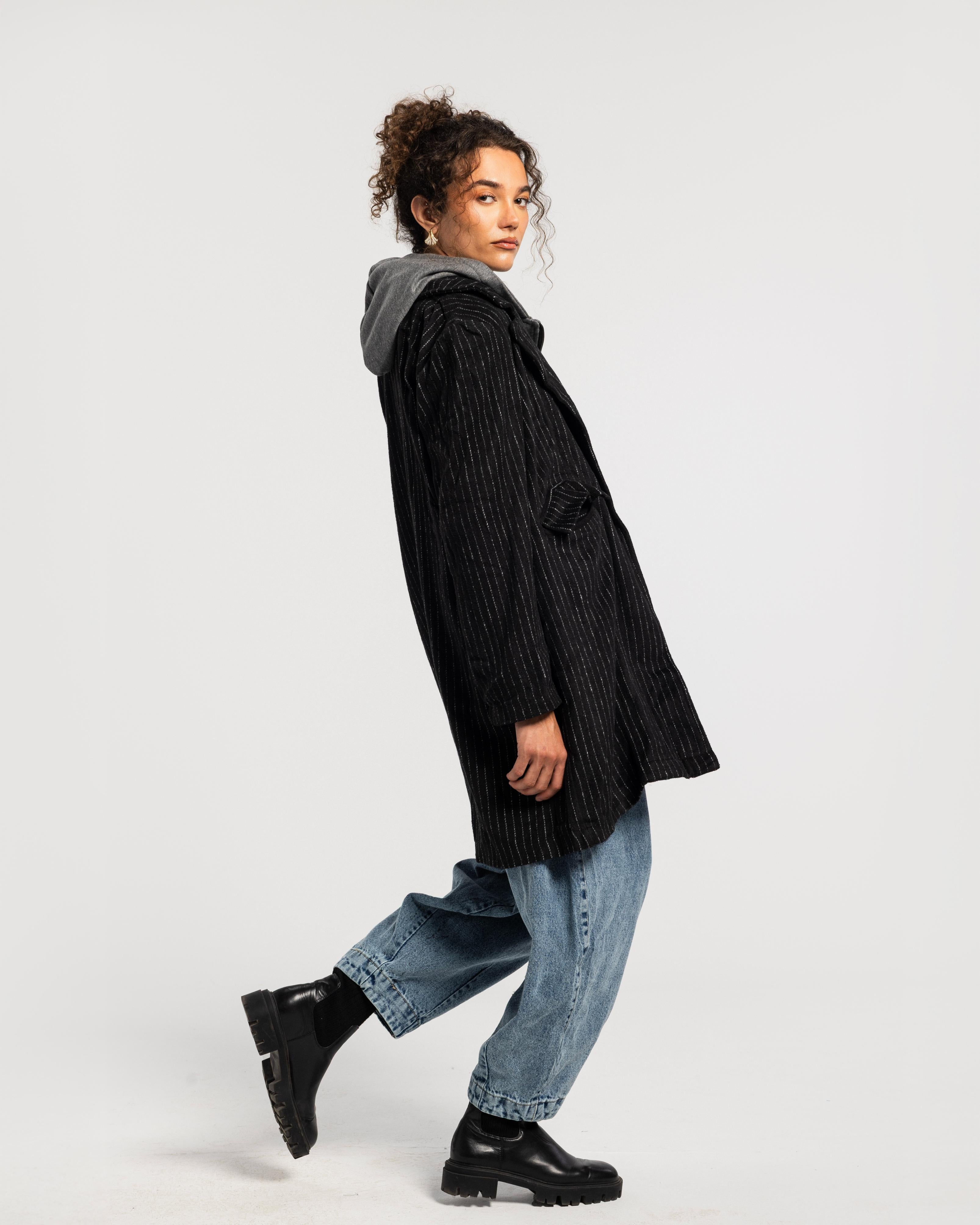 Hooded Wool Coat