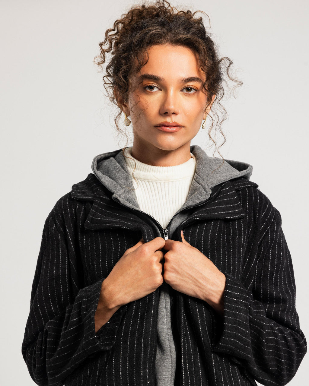 Hooded Wool Coat