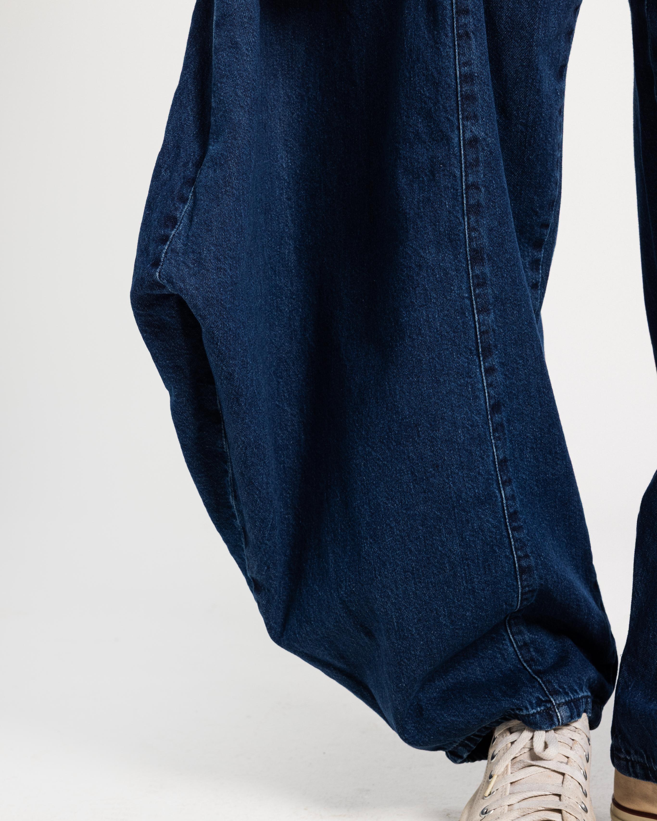 Blue Parachute Denim Pants