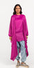 Hot Pink Satin Layered Shirt