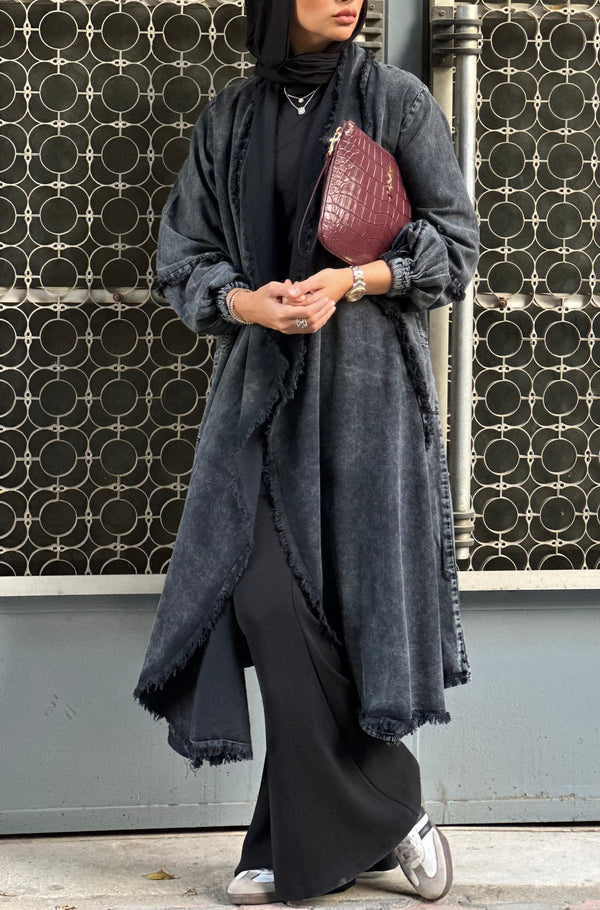 Fringed Cardigan - Black main image 0