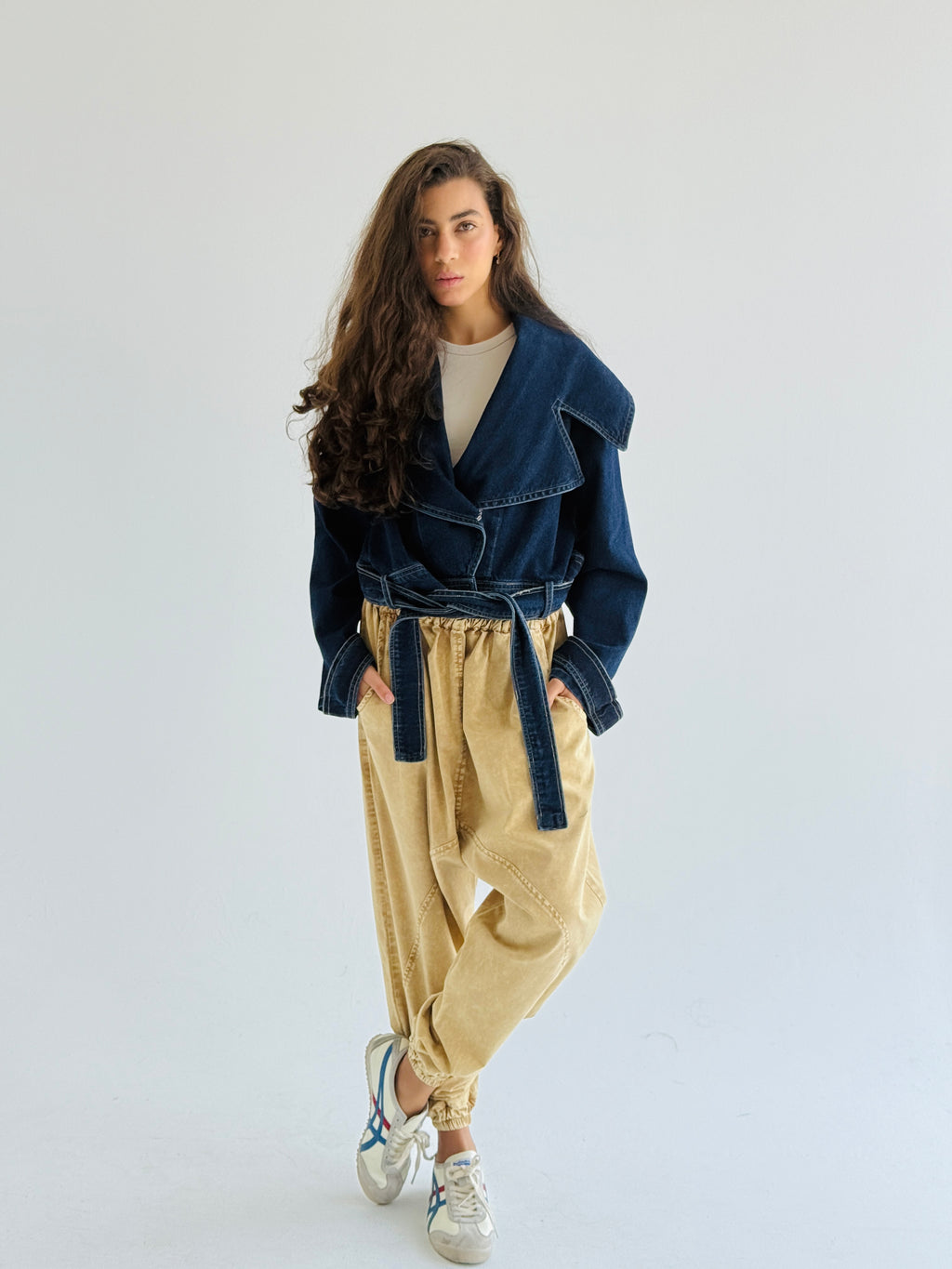 Belted Denim Jacket