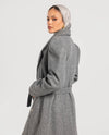 Dark grey Buttoned Coat