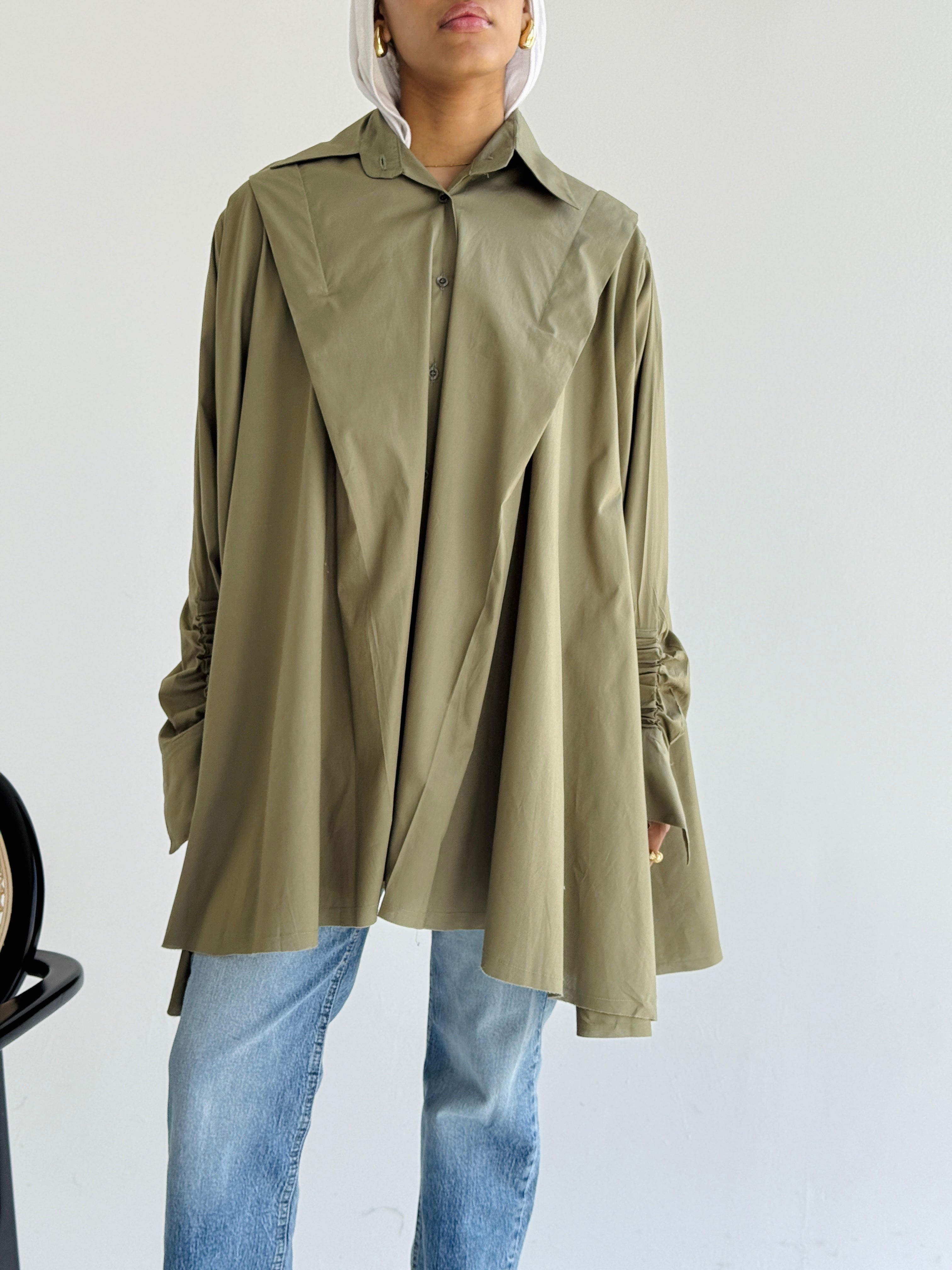 Olive Extra Fabric Shirt