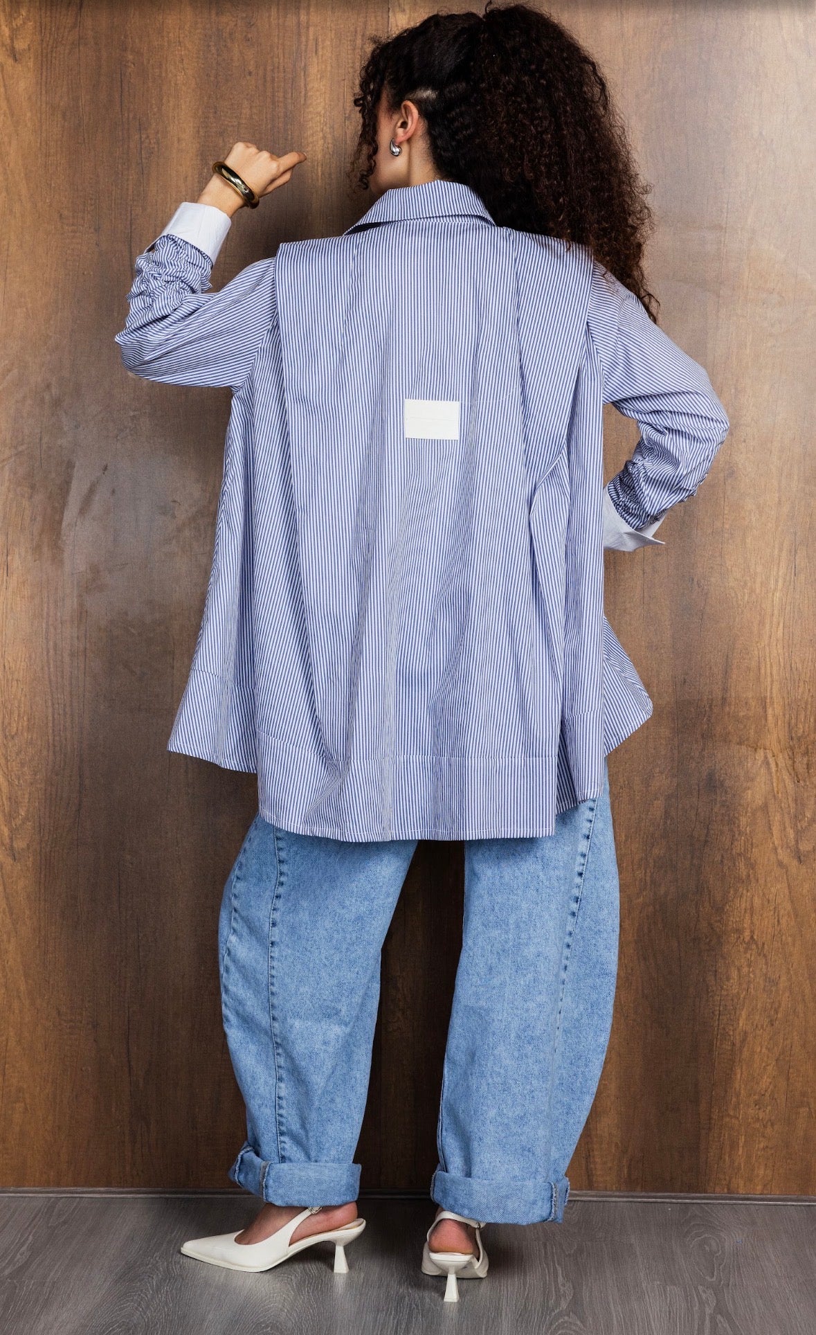 Striped Blue Extra Fabric Redefined Shirt