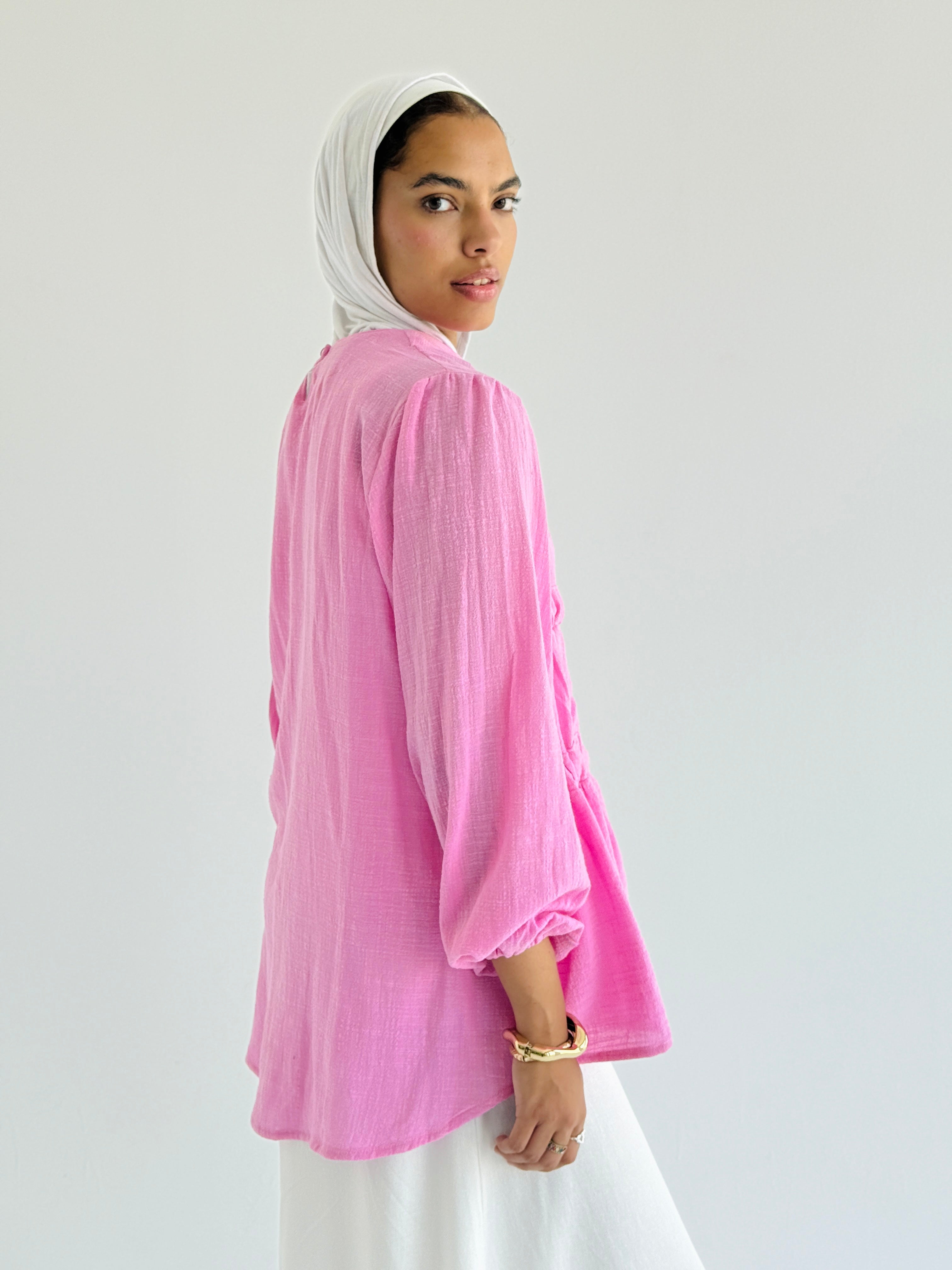 Bubble Gum Side DrawString Top