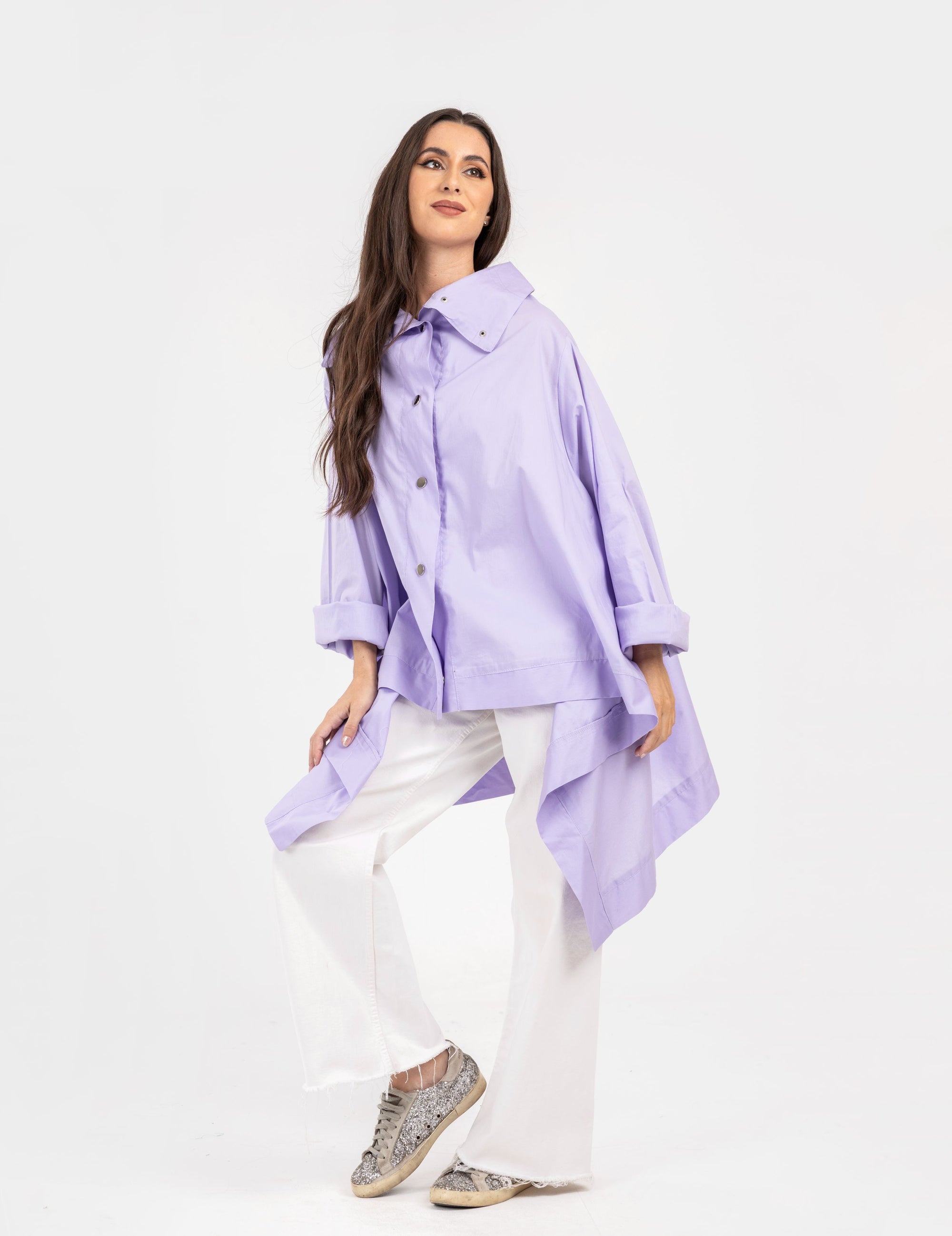 Asymmetrical Lilac Shirt
