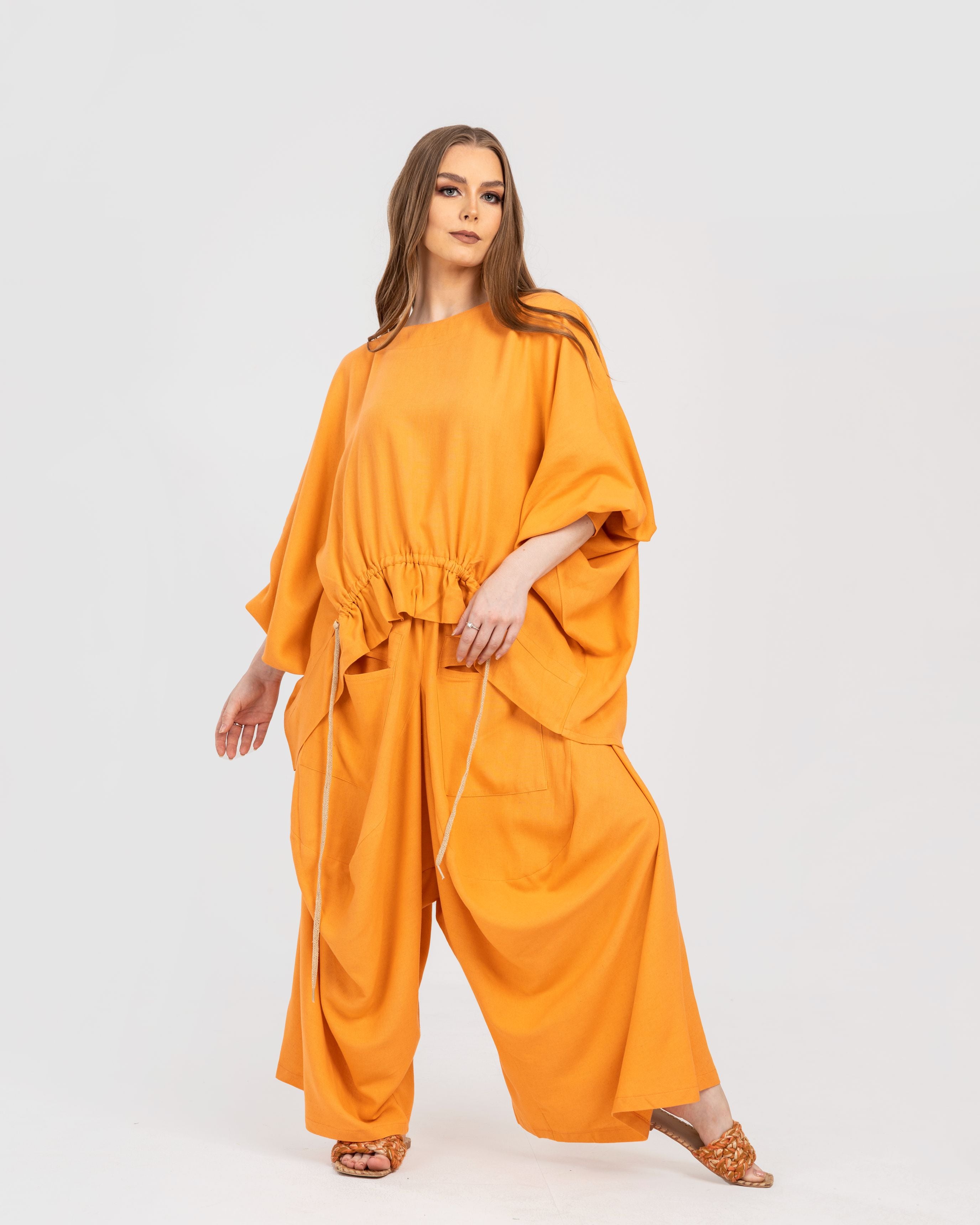 Orange Drawstring Set