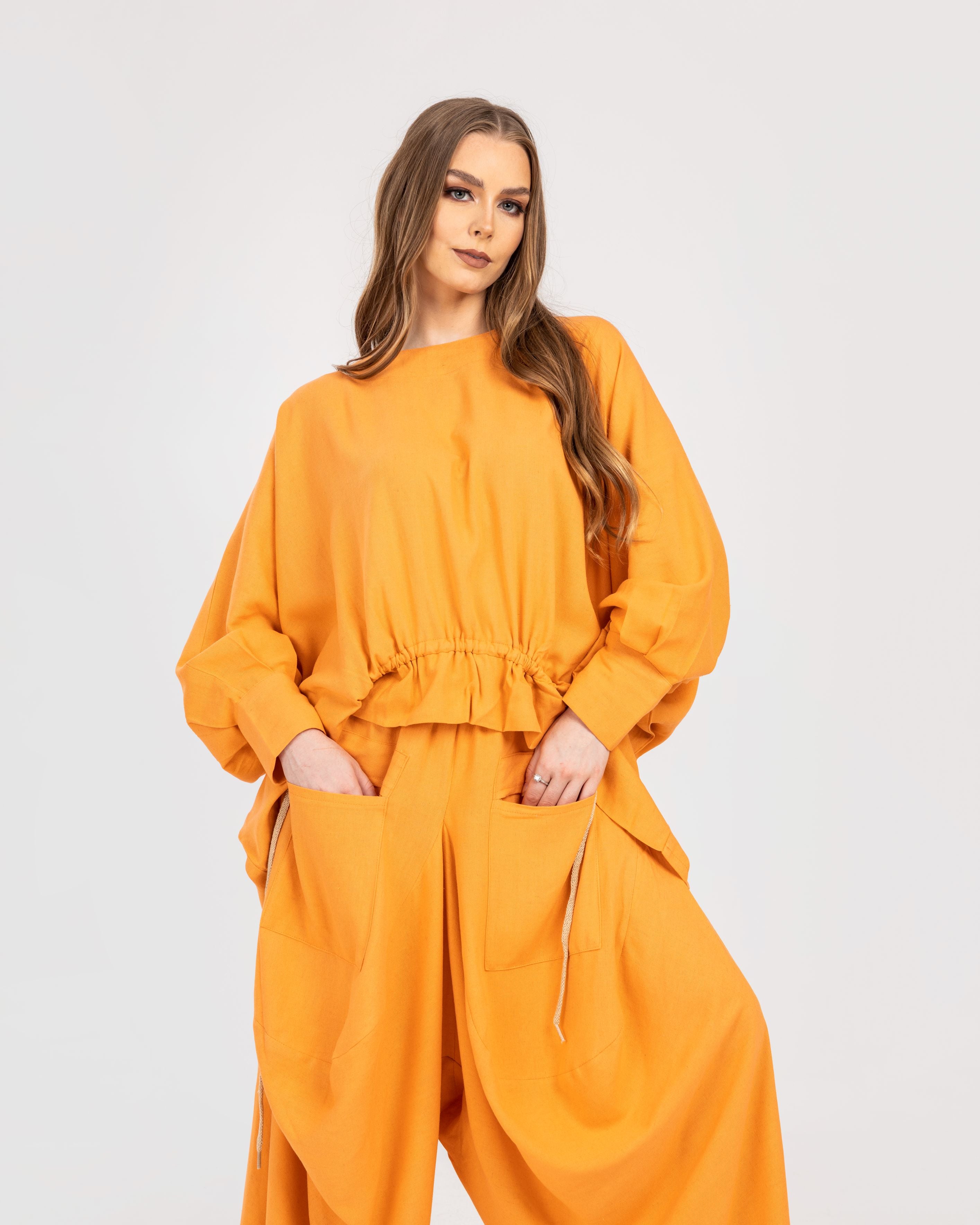 Orange Drawstring Set