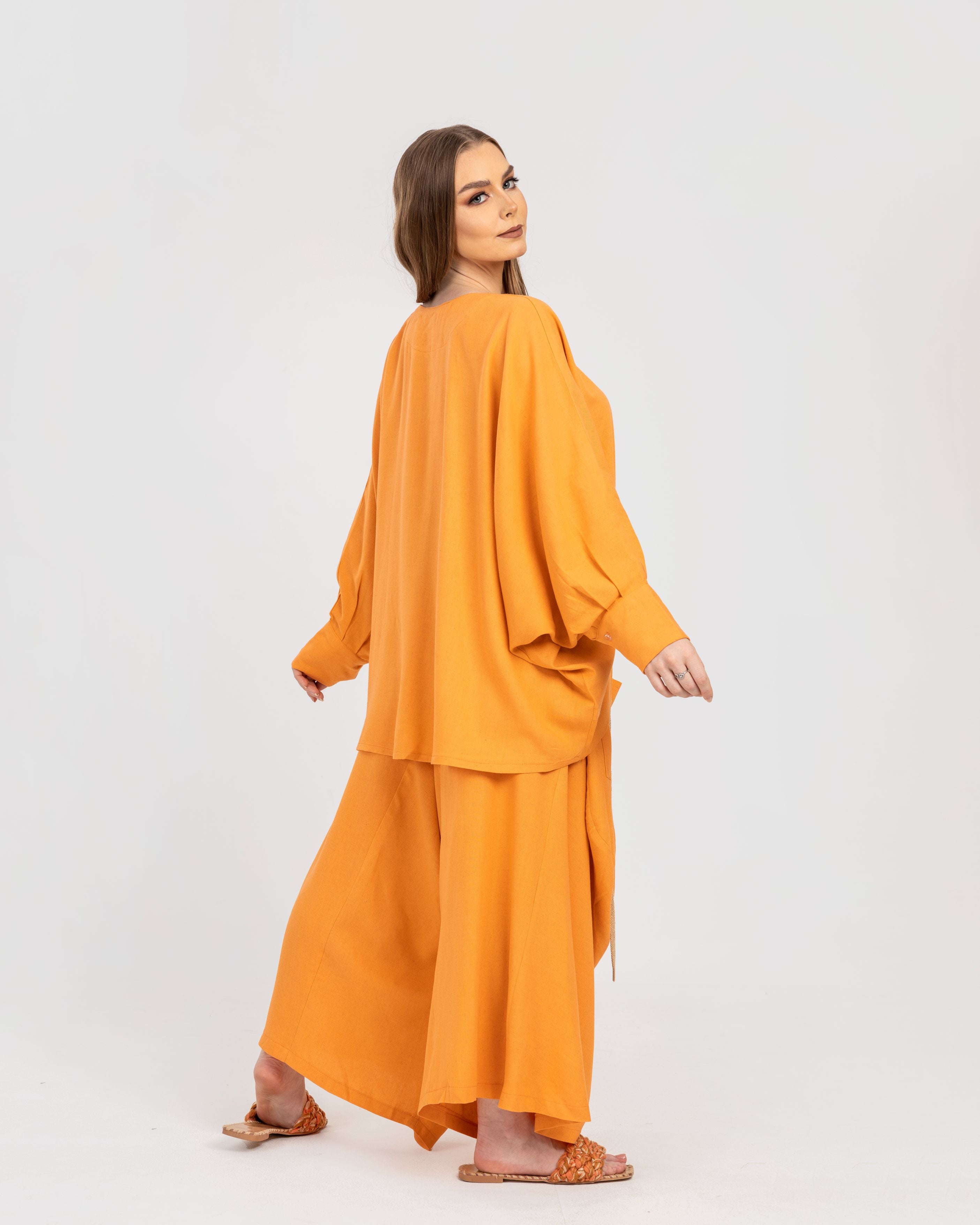 Orange Drawstring Set